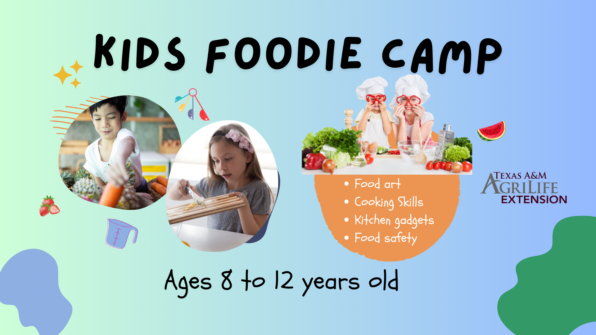 Campaign cover image for Kids Foodie Camp! 2025