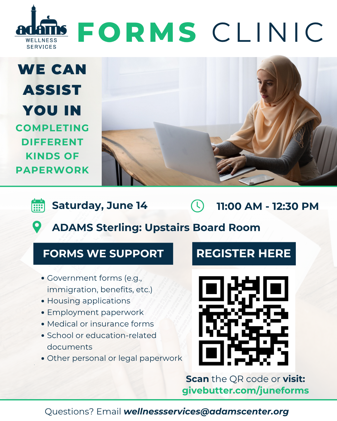 Campaign cover image for June Forms Clinic