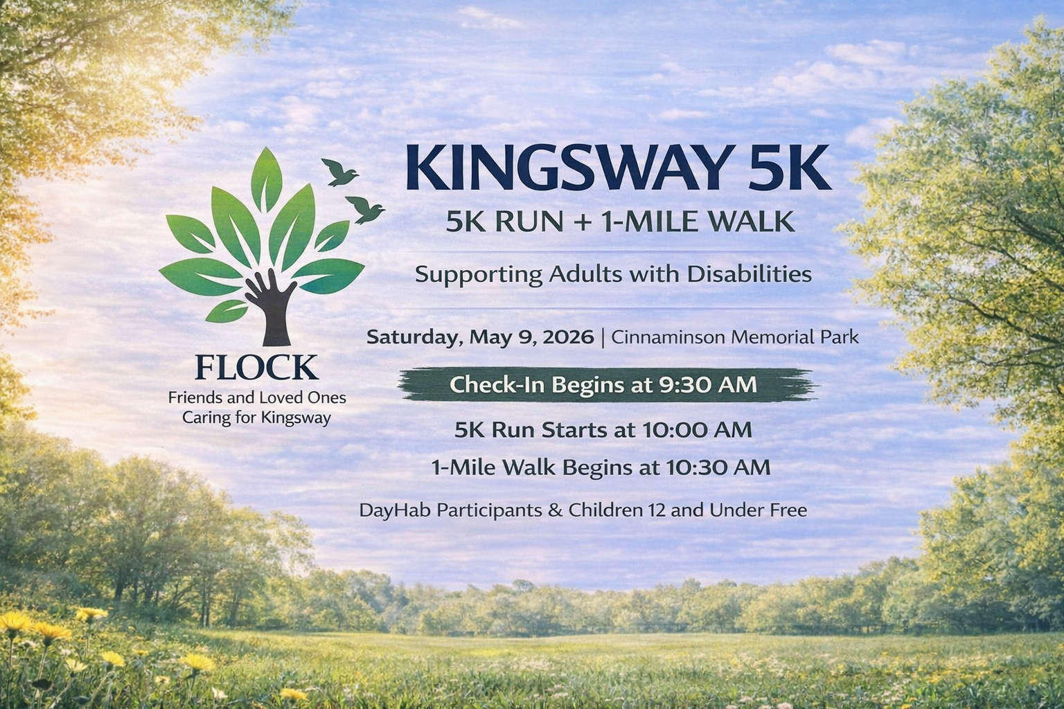 Campaign cover image for Kingsway 5K Run & 1 Mile Walk