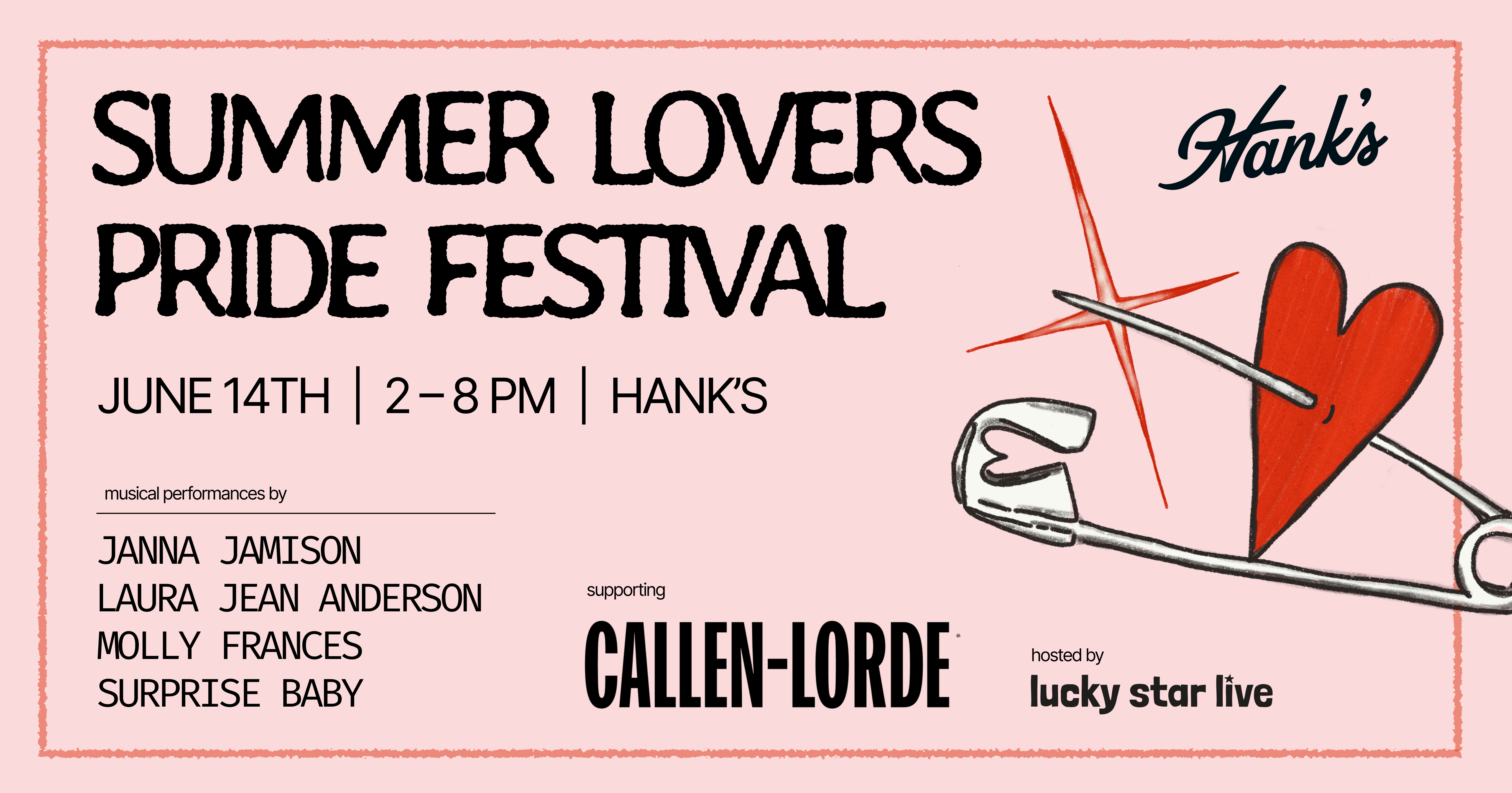 Campaign cover image for Summer Lovers Pride Festival at Hank's