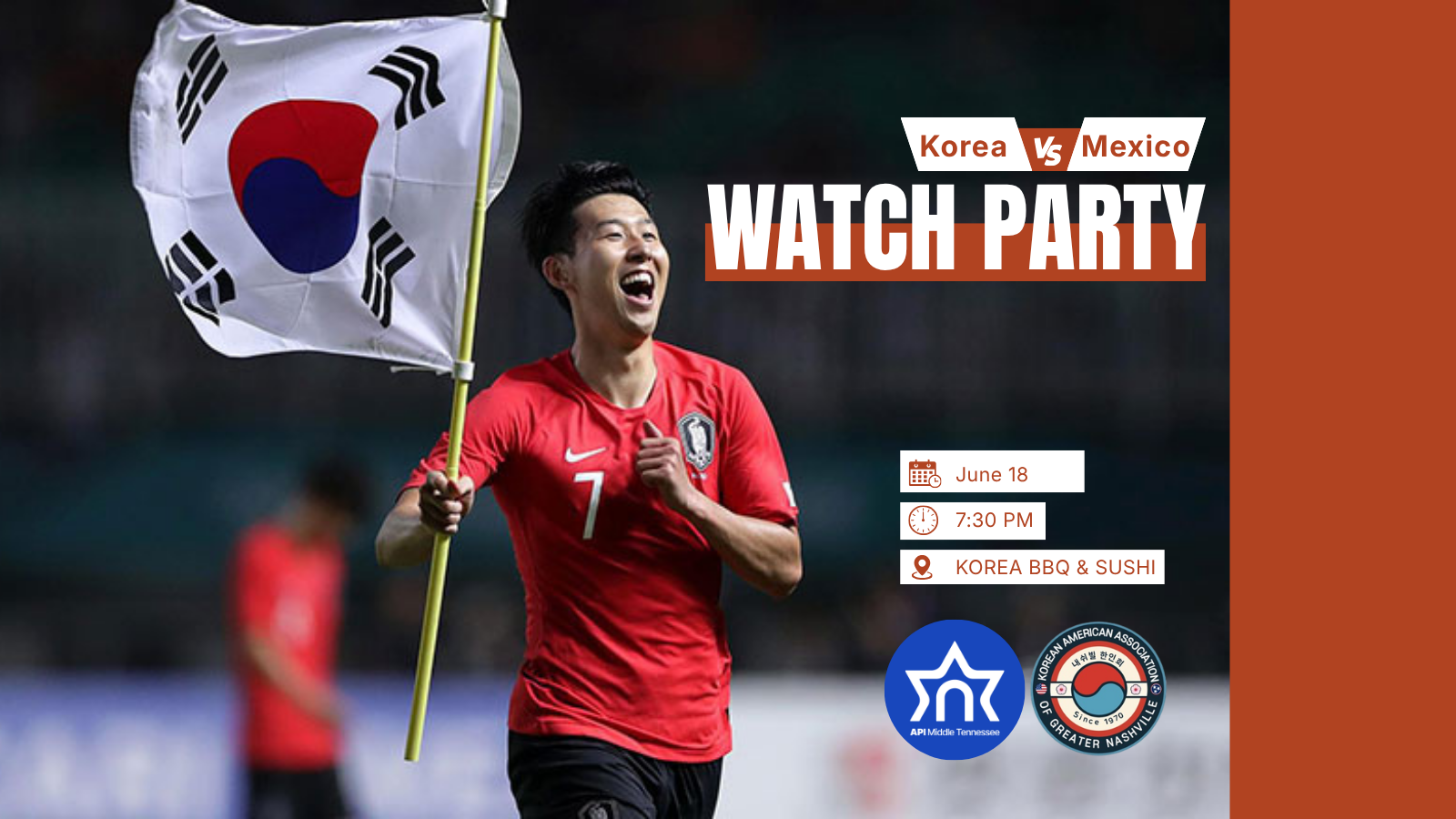 Campaign cover image for South Korea v Mexico World Cup Watch Party