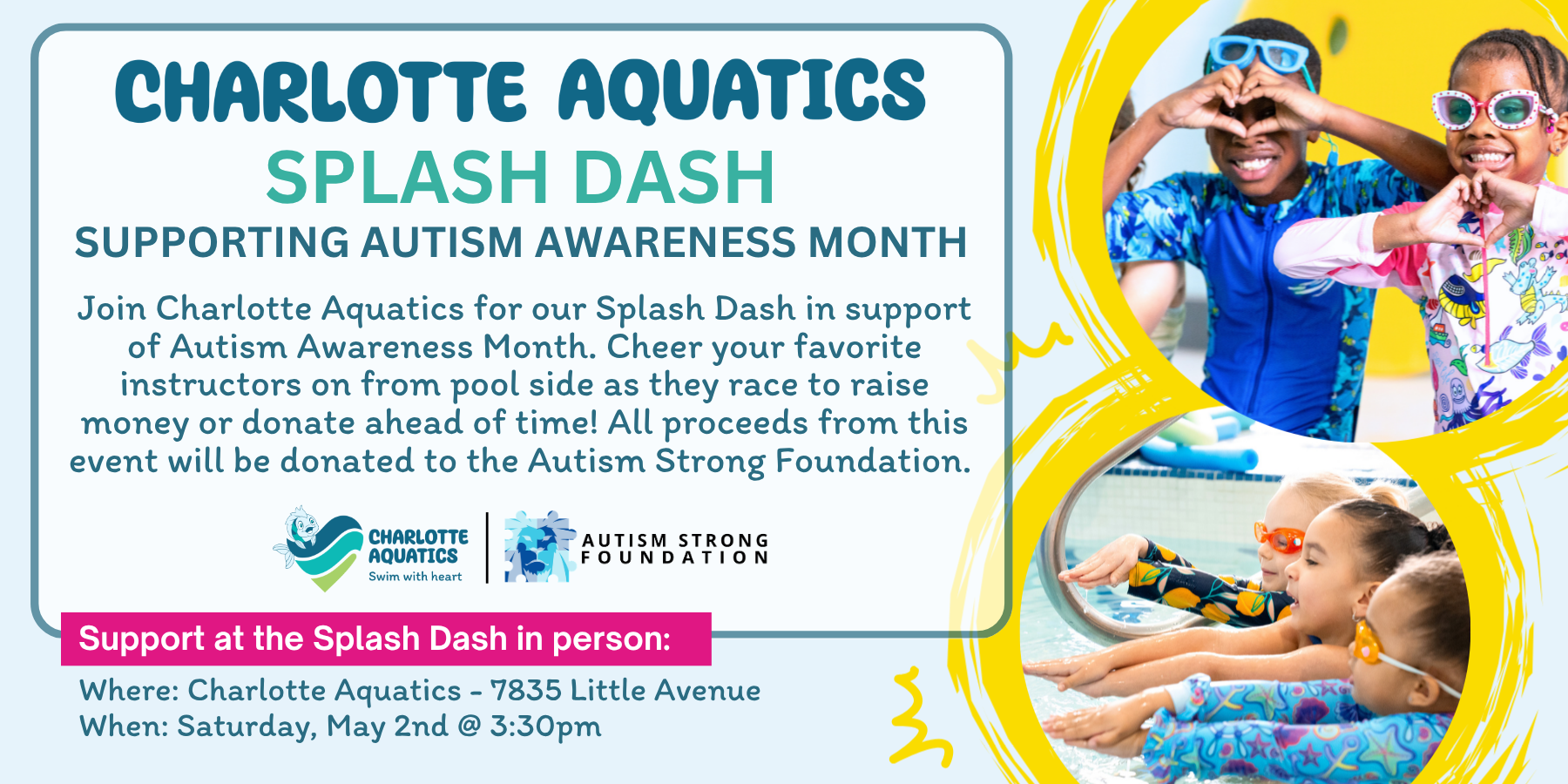 Campaign cover image for Autism Awareness Splash Dash