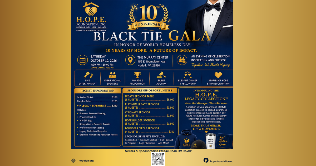 Campaign cover image for 2026 H.O.P.E. Black Tie Gala