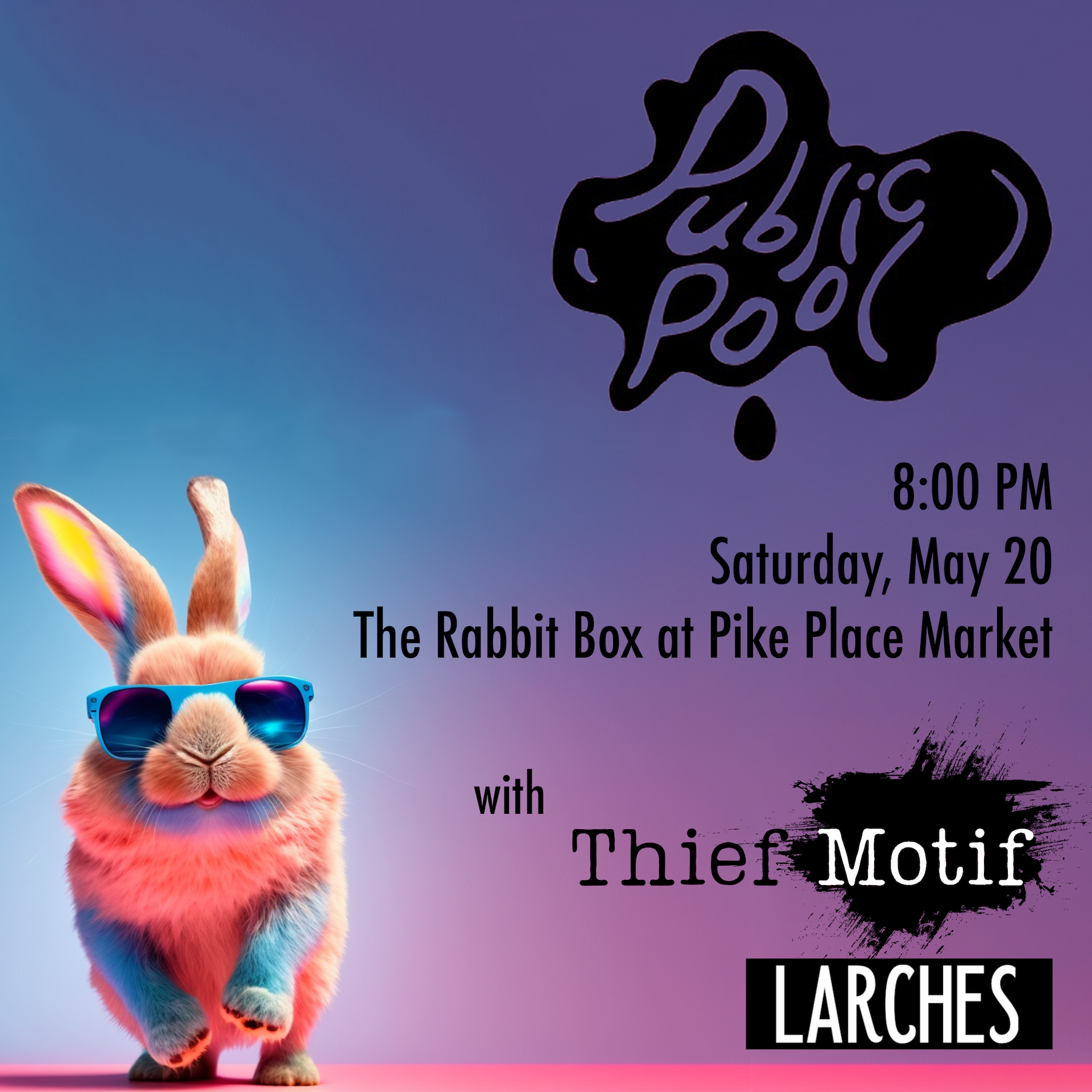 Campaign cover image for Public Pool with Thief Motif and Larches