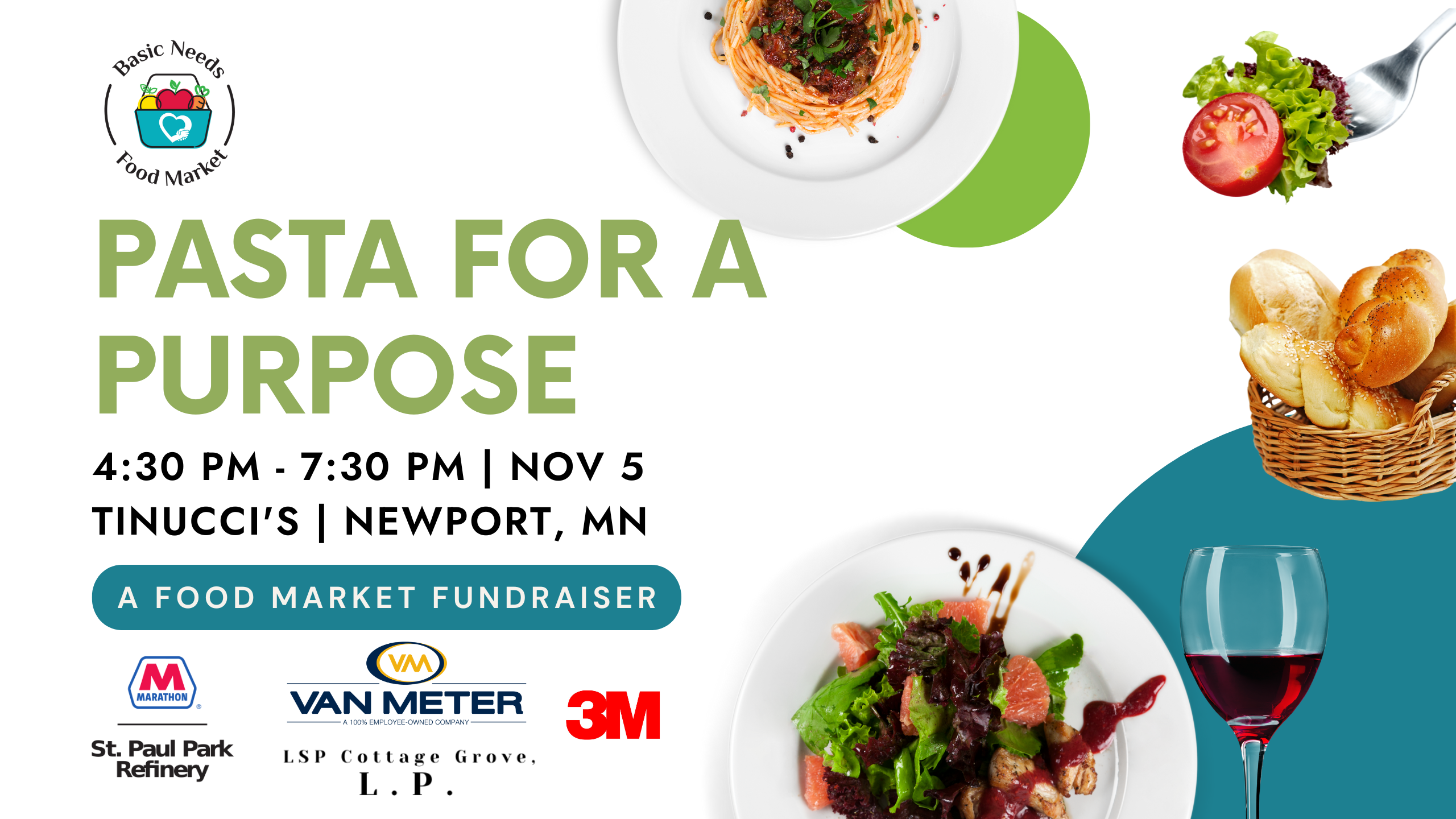 Campaign cover image for 2025 Pasta for a Purpose Fundraiser Sponsorship Levels