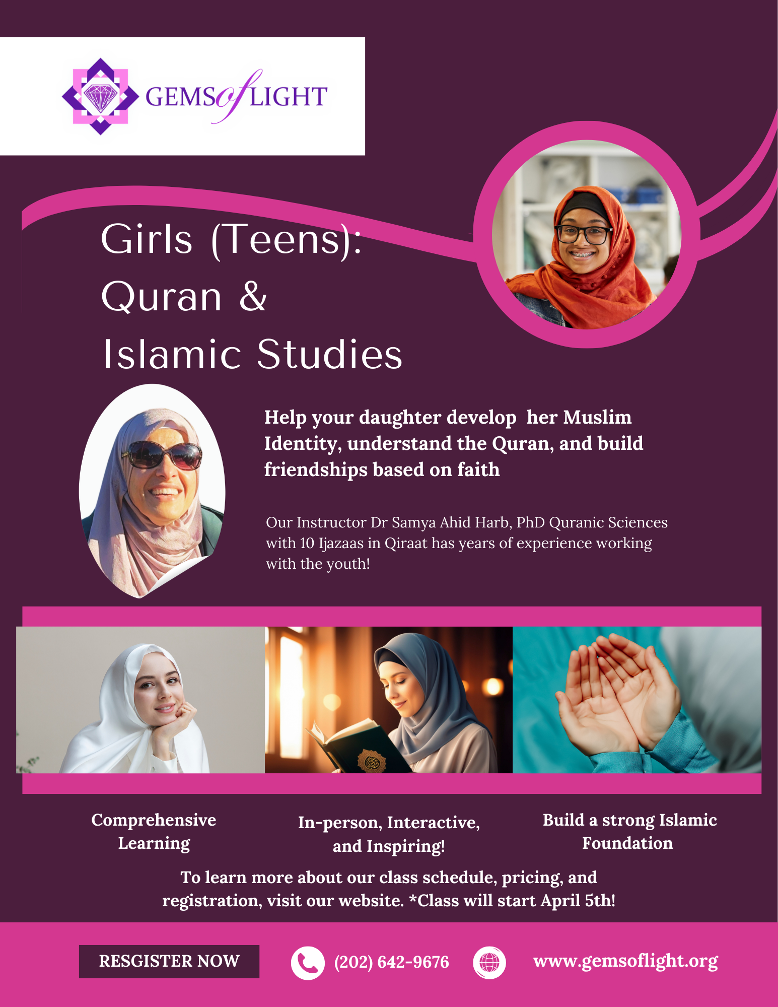 Campaign cover for Gems of Light: DMV Teen's Islamic Studies Class