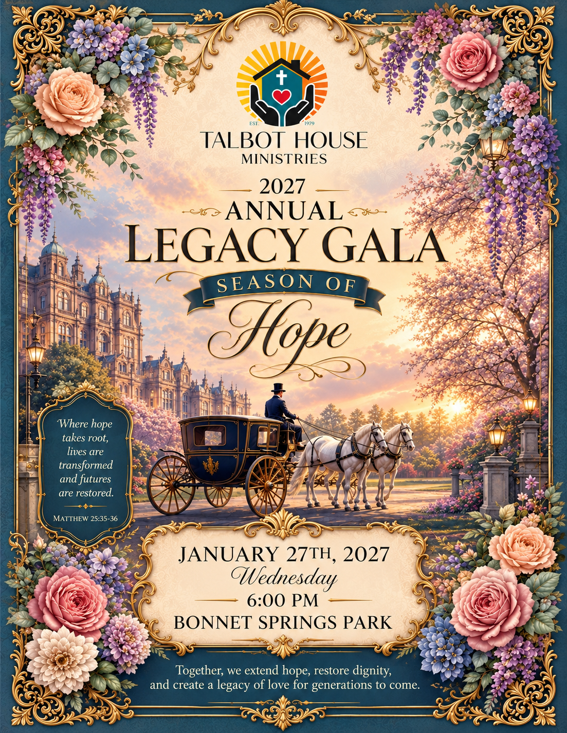 Campaign cover image for Annual Legacy Gala 2027 - "A Season of Hope"