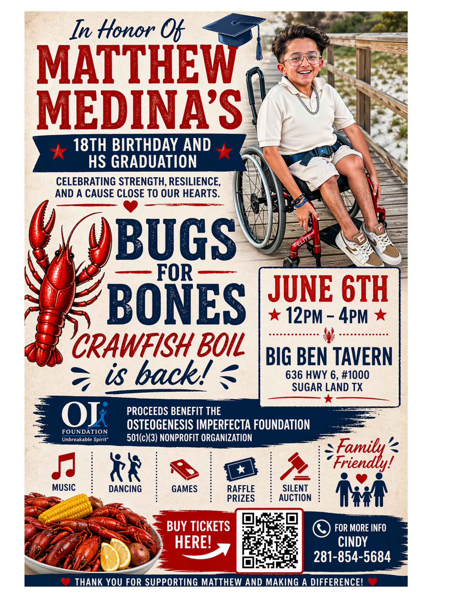 Campaign cover image for Bugs for Bones Crawfish Boil