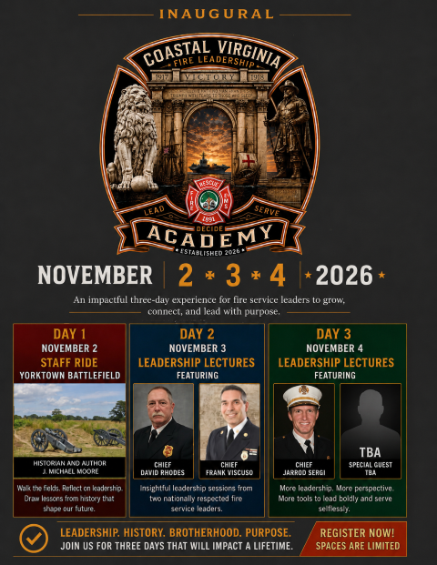 Campaign cover for Coastal Virginia Fire Leadership Academy Sponsorships