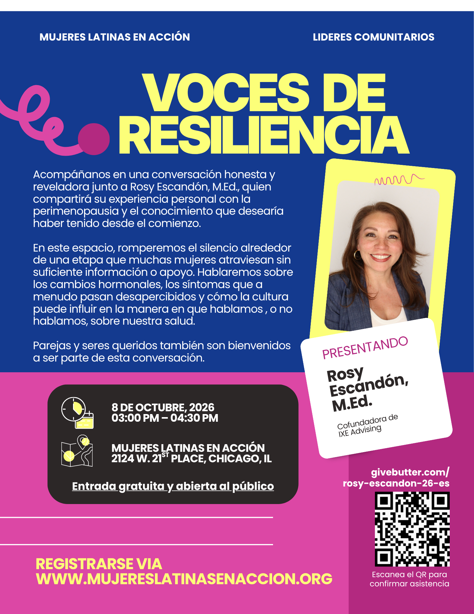 Campaign cover image for Voces de Resiliencia | Rosy Escandón: Empodera tu Vida Durante la Perimenopausia (Español)