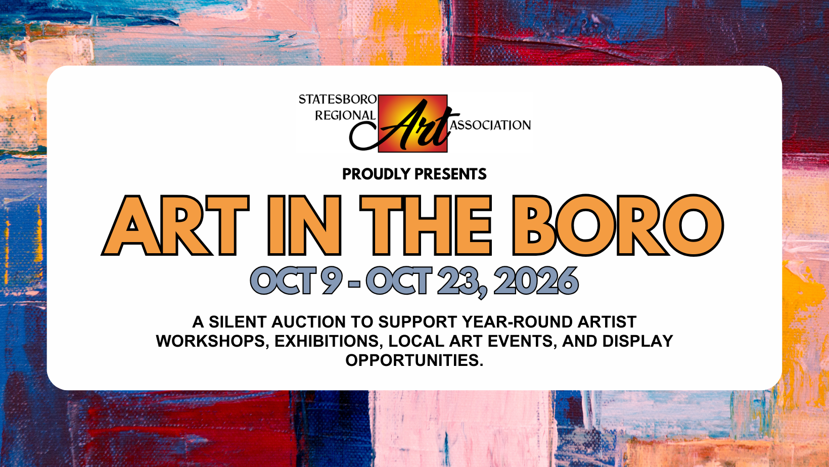 Campaign cover image for Art in the Boro - 2026 Silent Art Auction