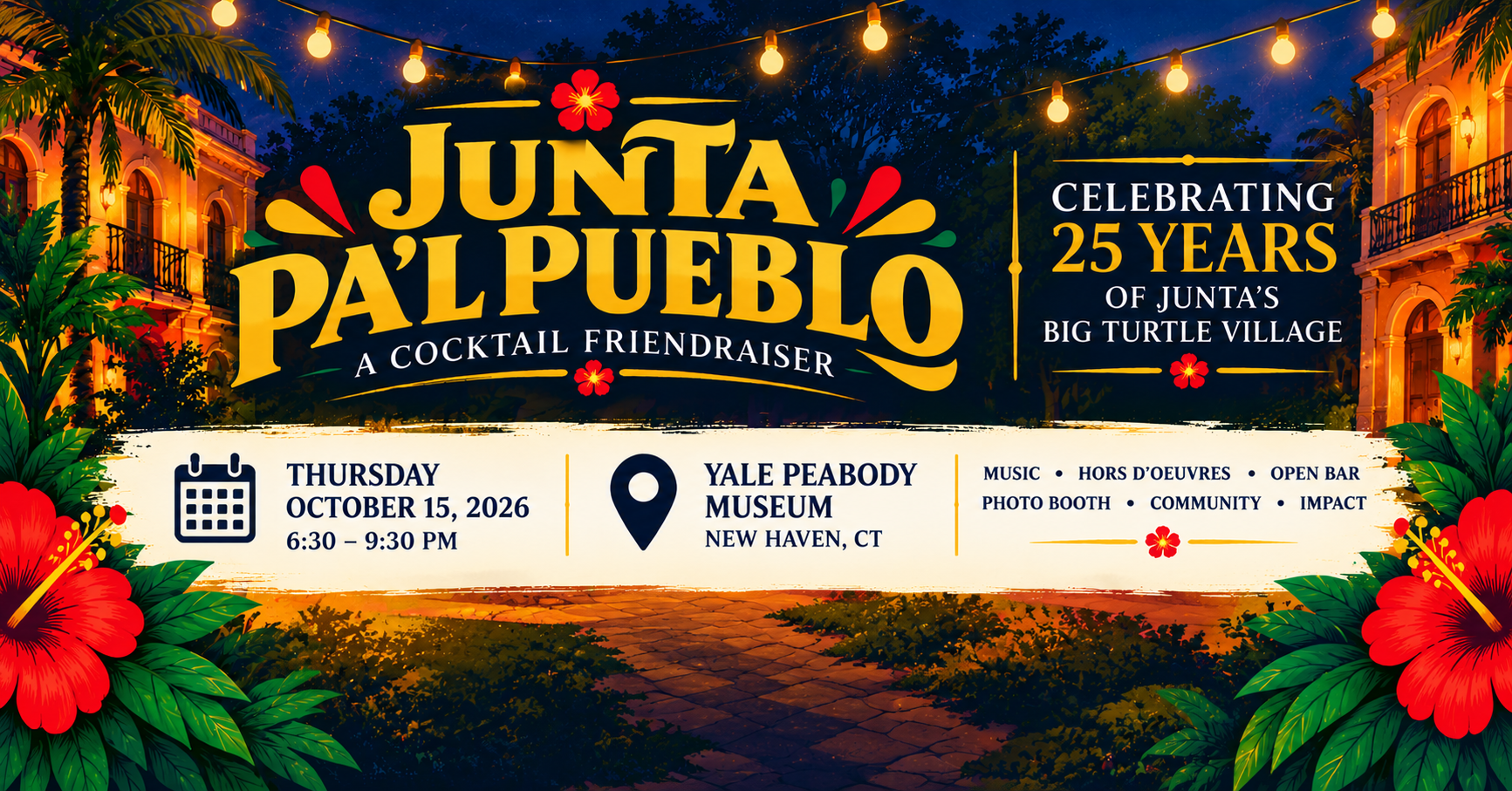 Campaign cover image for Junta Pa’l Pueblo 2026: Celebrating 25 Years of Big Turtle Village 🐢🌺