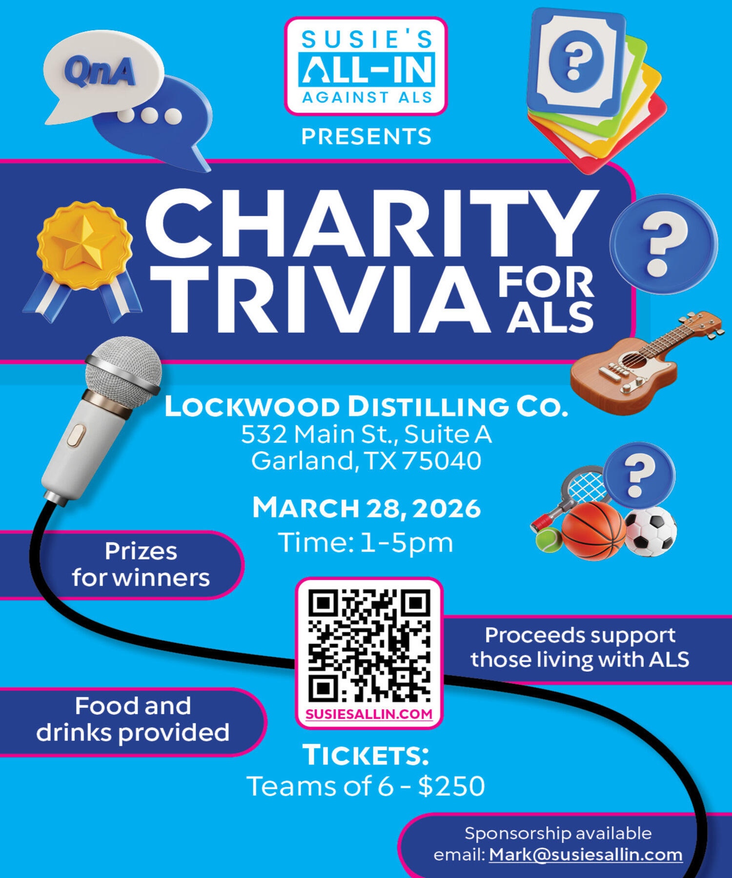 Campaign cover image for Charity Trivia For ALS