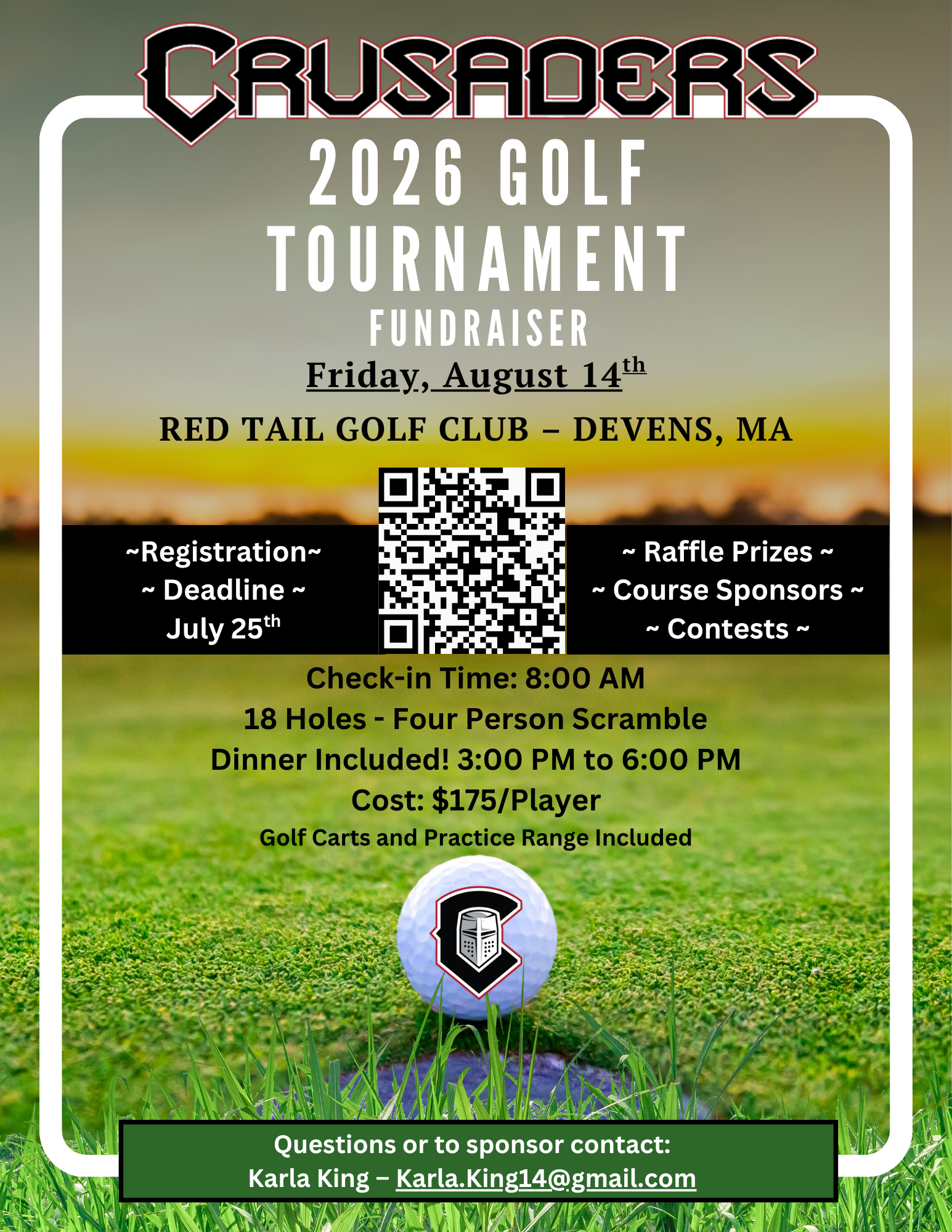Campaign cover image for 2026 Crusaders Youth Hockey Golf Tournament