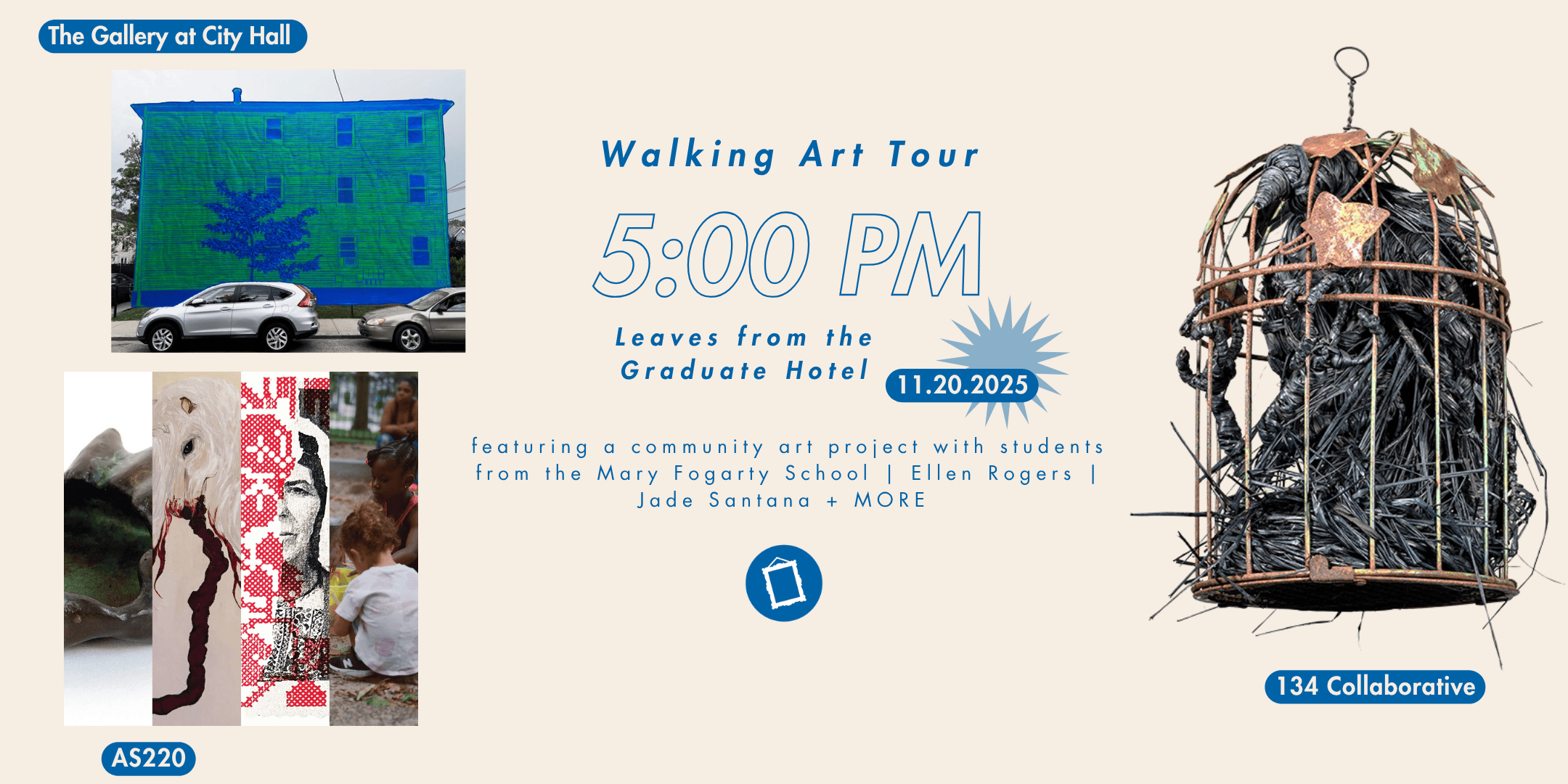 Campaign cover image for Gallery Night 2025 - November 5pm Walking Art Tour