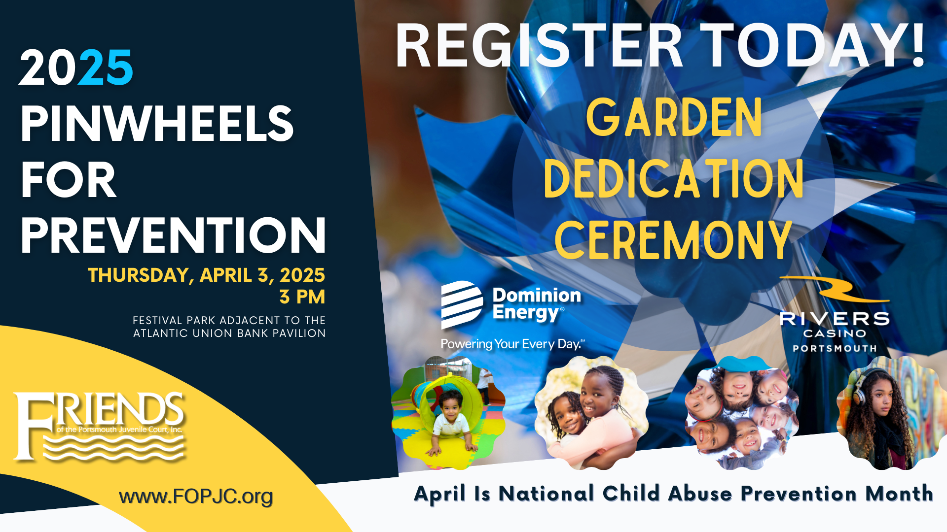 Campaign cover image for 2025 Pinwheels for Prevention Garden Dedication