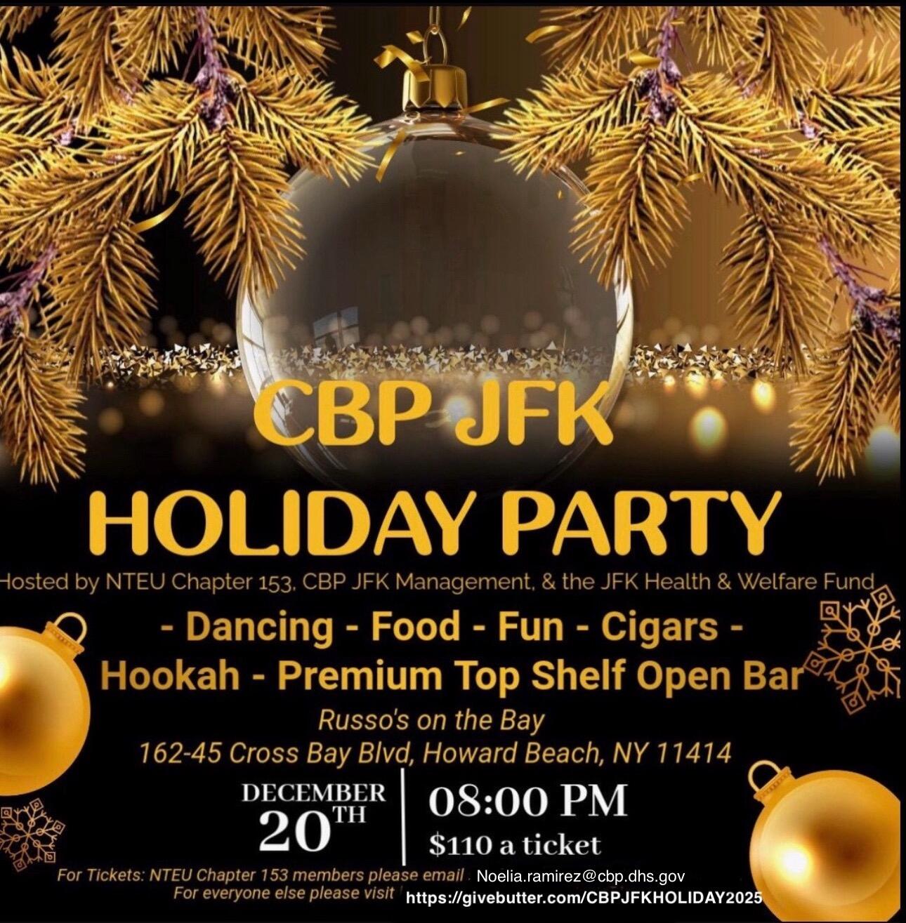 Campaign cover image for CBP JFK Holiday Party 2025