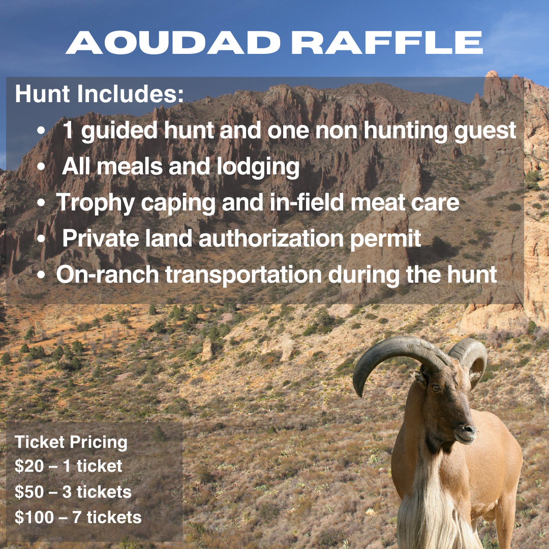 Campaign cover image for Aoudad Hunt Raffle Tickets