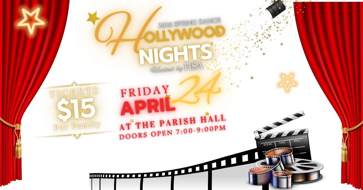 Campaign cover image for H.S.A. 2026 Middle School Hollywood Nights Dance