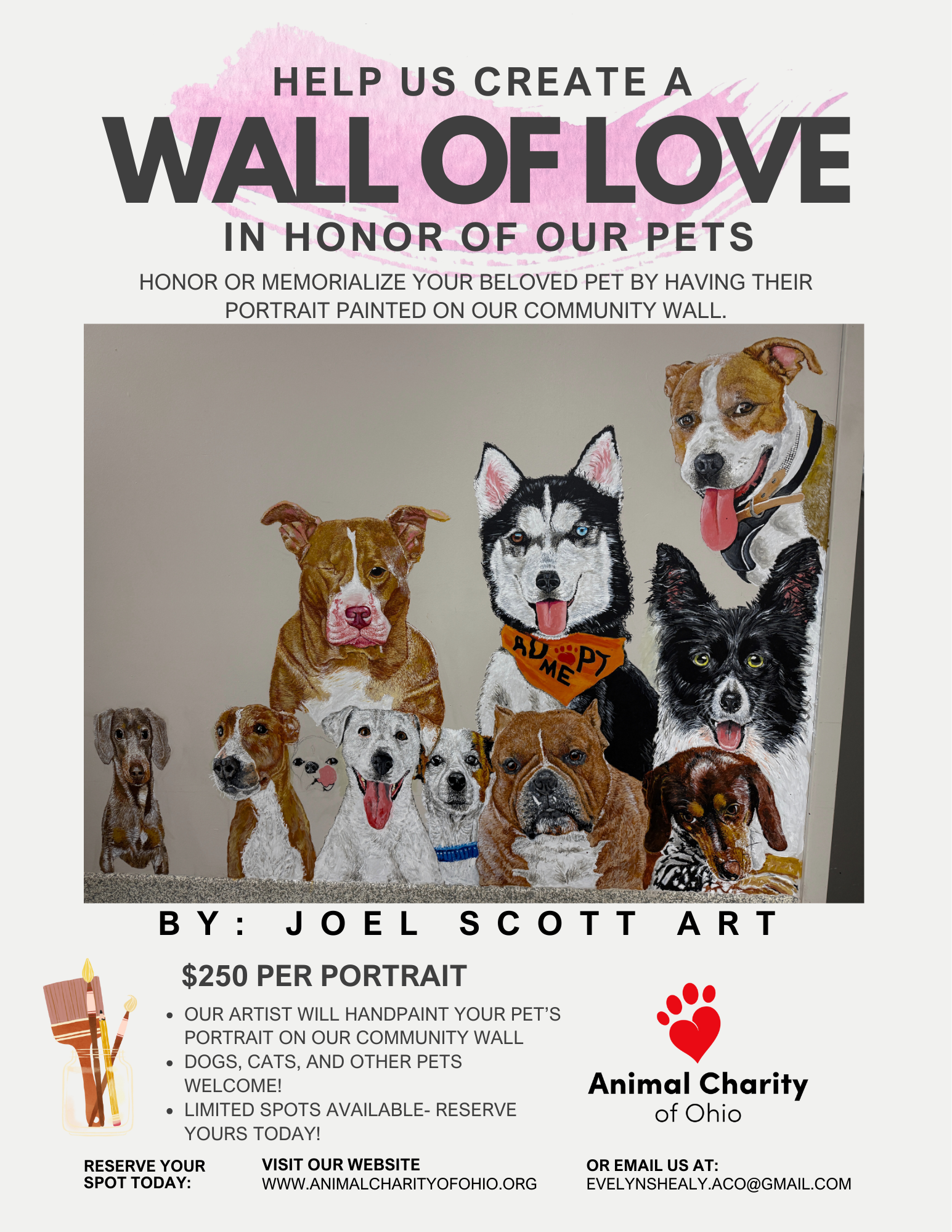 Campaign cover image for Wall of Love Pet Portraits