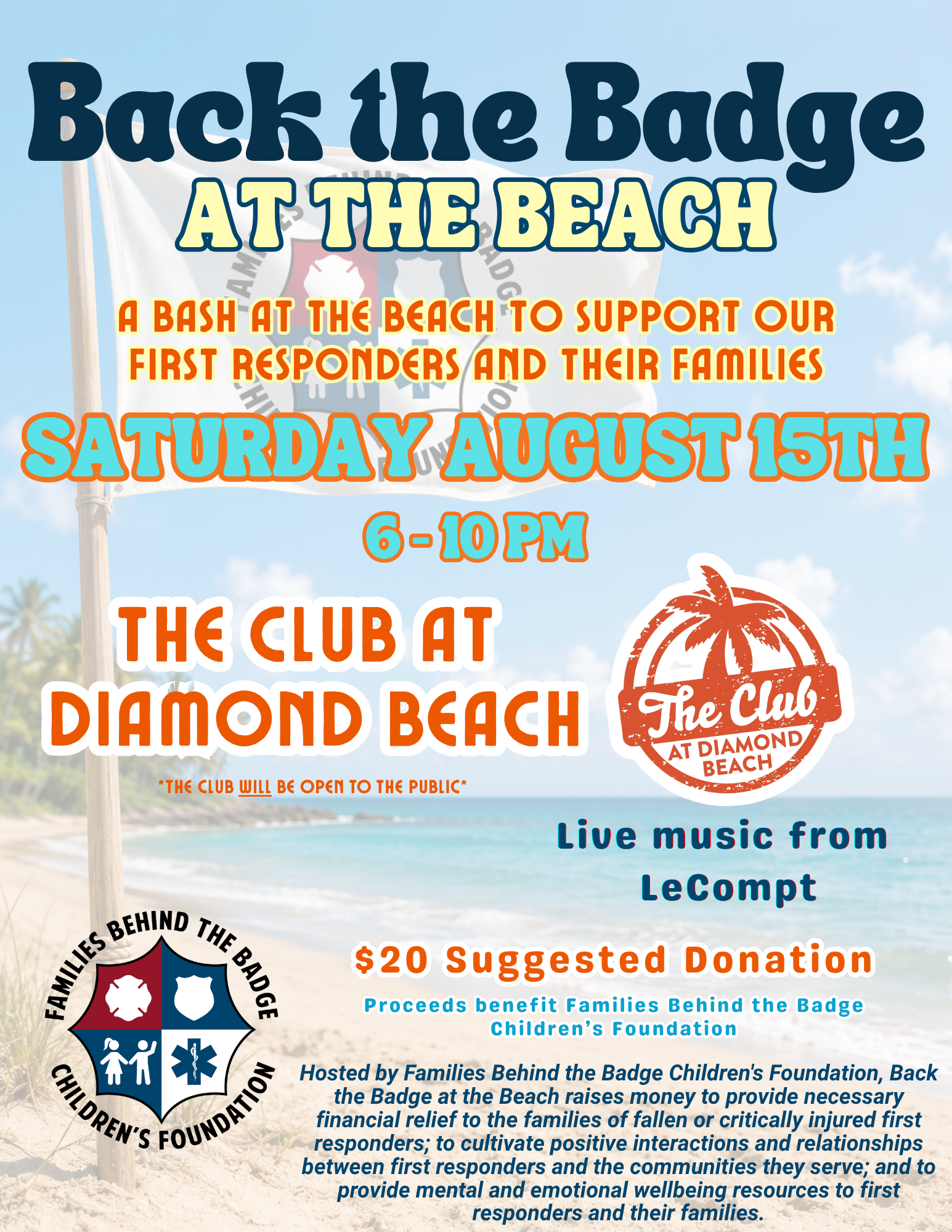 Campaign cover image for Back the Badge at the Beach