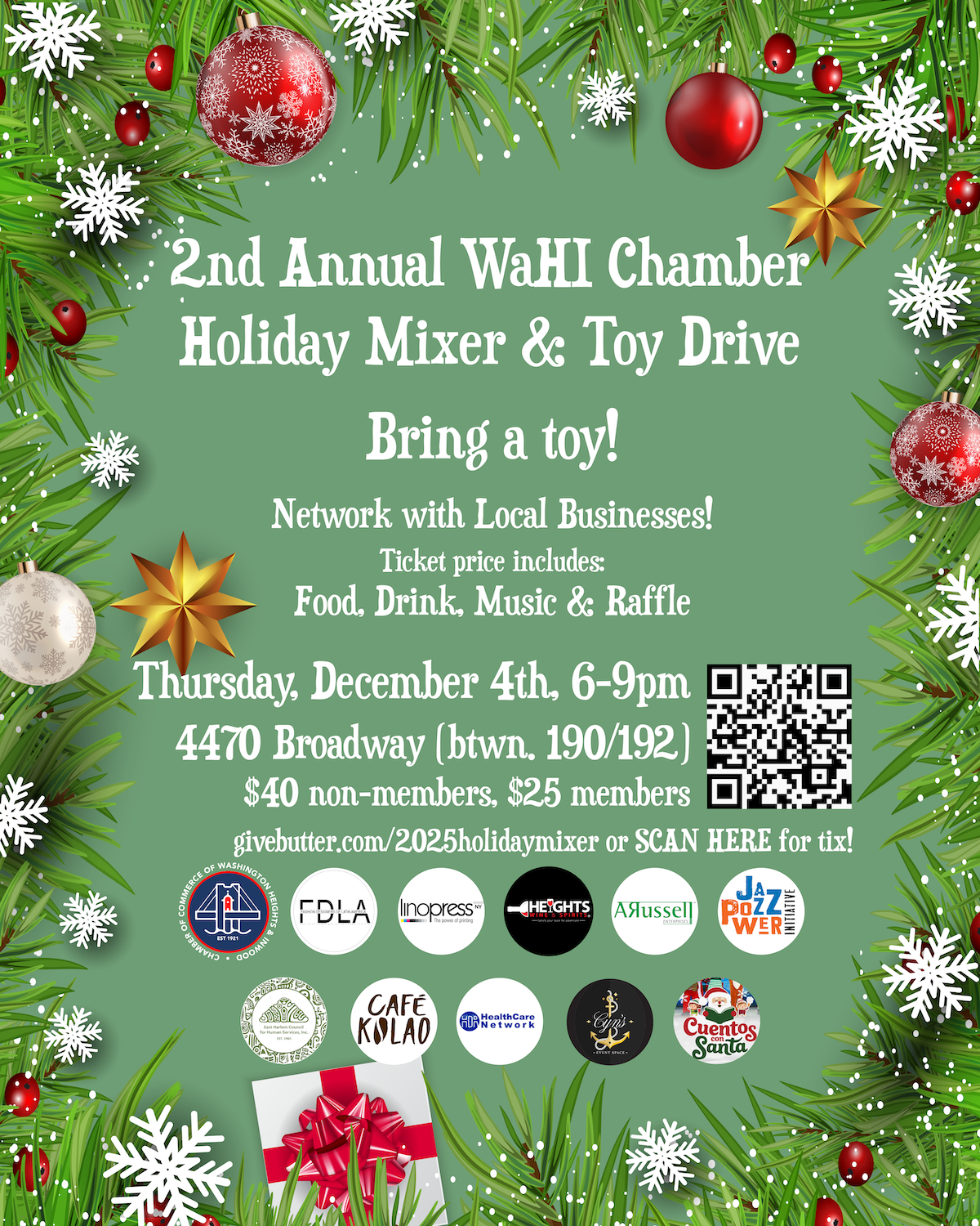Campaign cover image for Toy Drive/Holiday Mixer Tickets