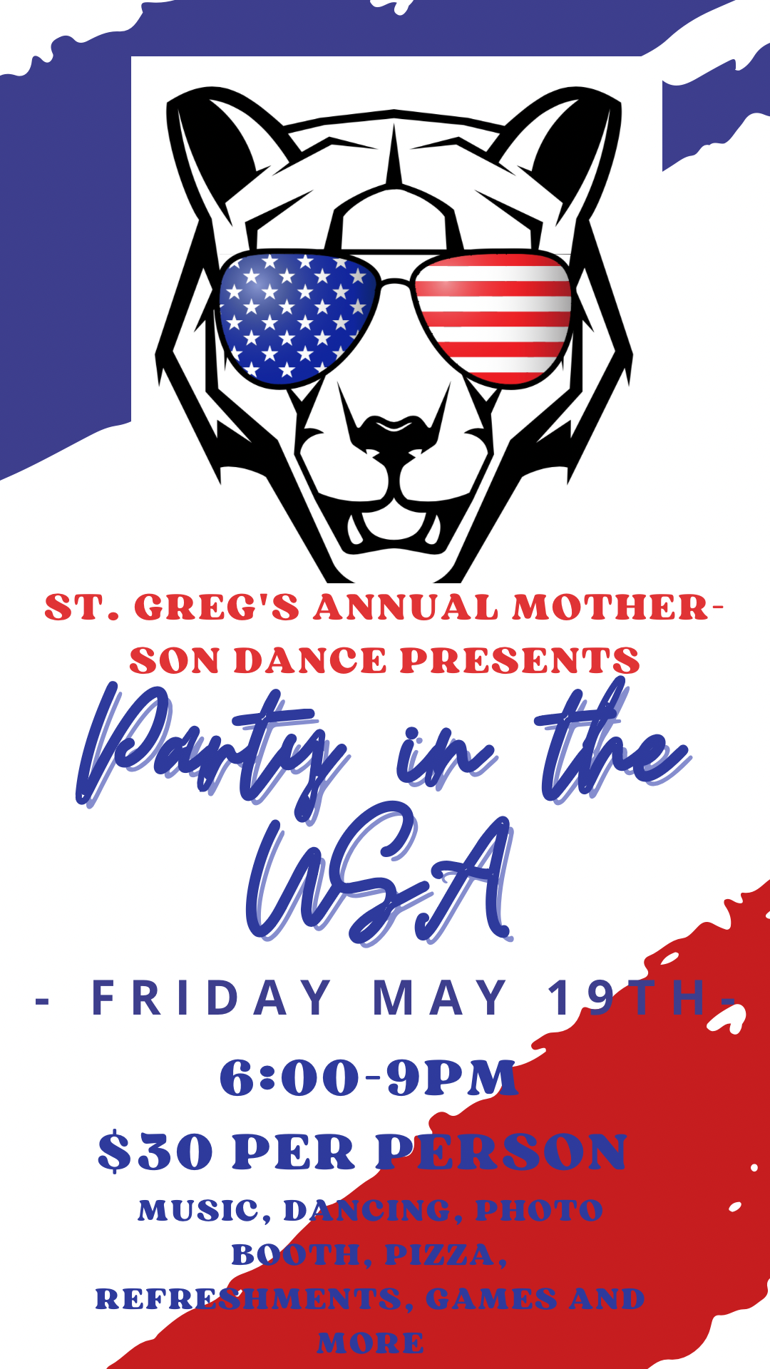 Campaign cover image for St. Greg's Mother Son Dance Grades K-8