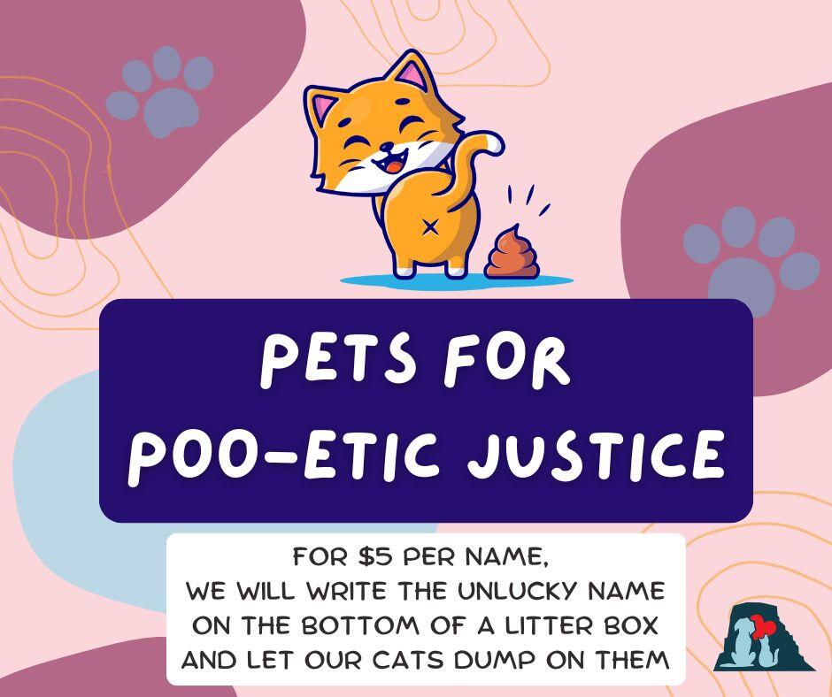 Campaign cover image for Pets for Poo-etic Justice!
