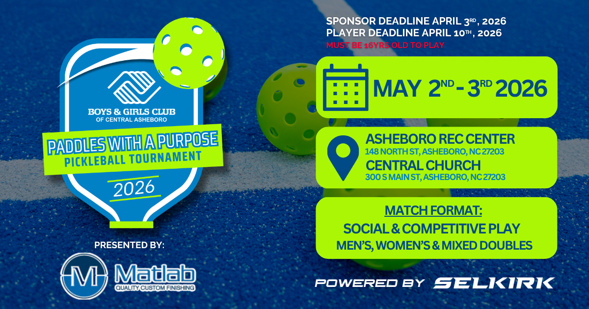 Campaign cover image for Paddles With A Purpose - Asheboro Pickleball Tournament 2026