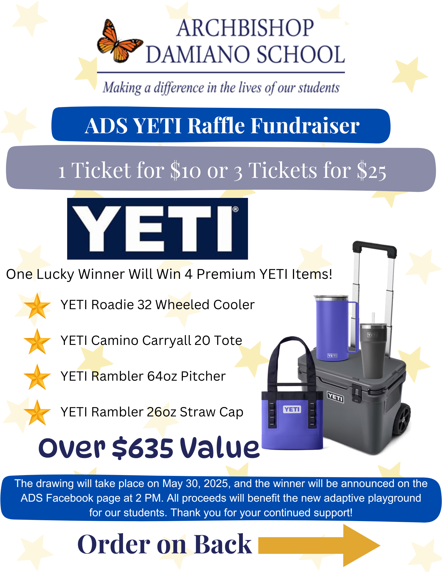 Campaign cover image for Yeti Fundraiser for ADS - 2025