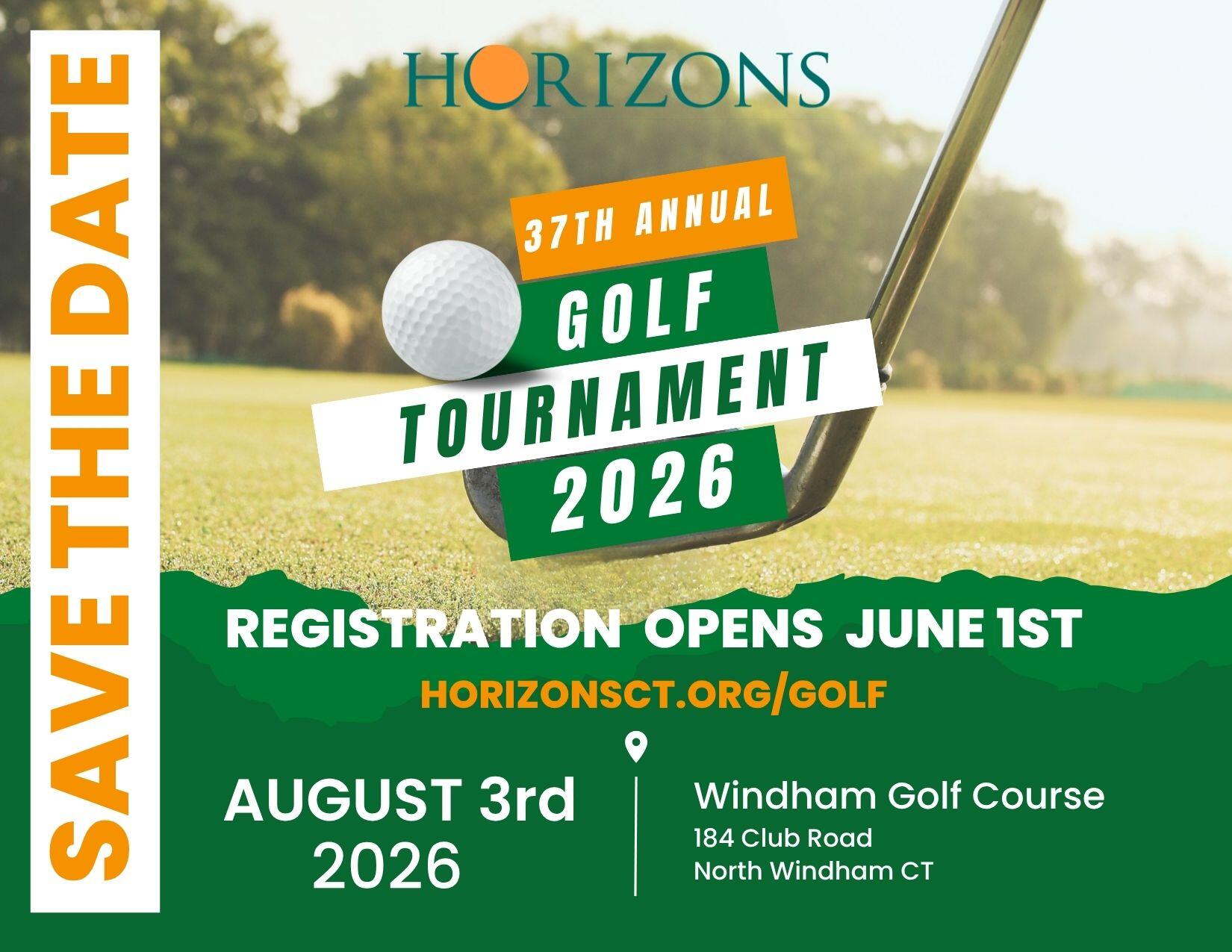 Campaign cover image for Horizons 37th Annual Golf Tournament