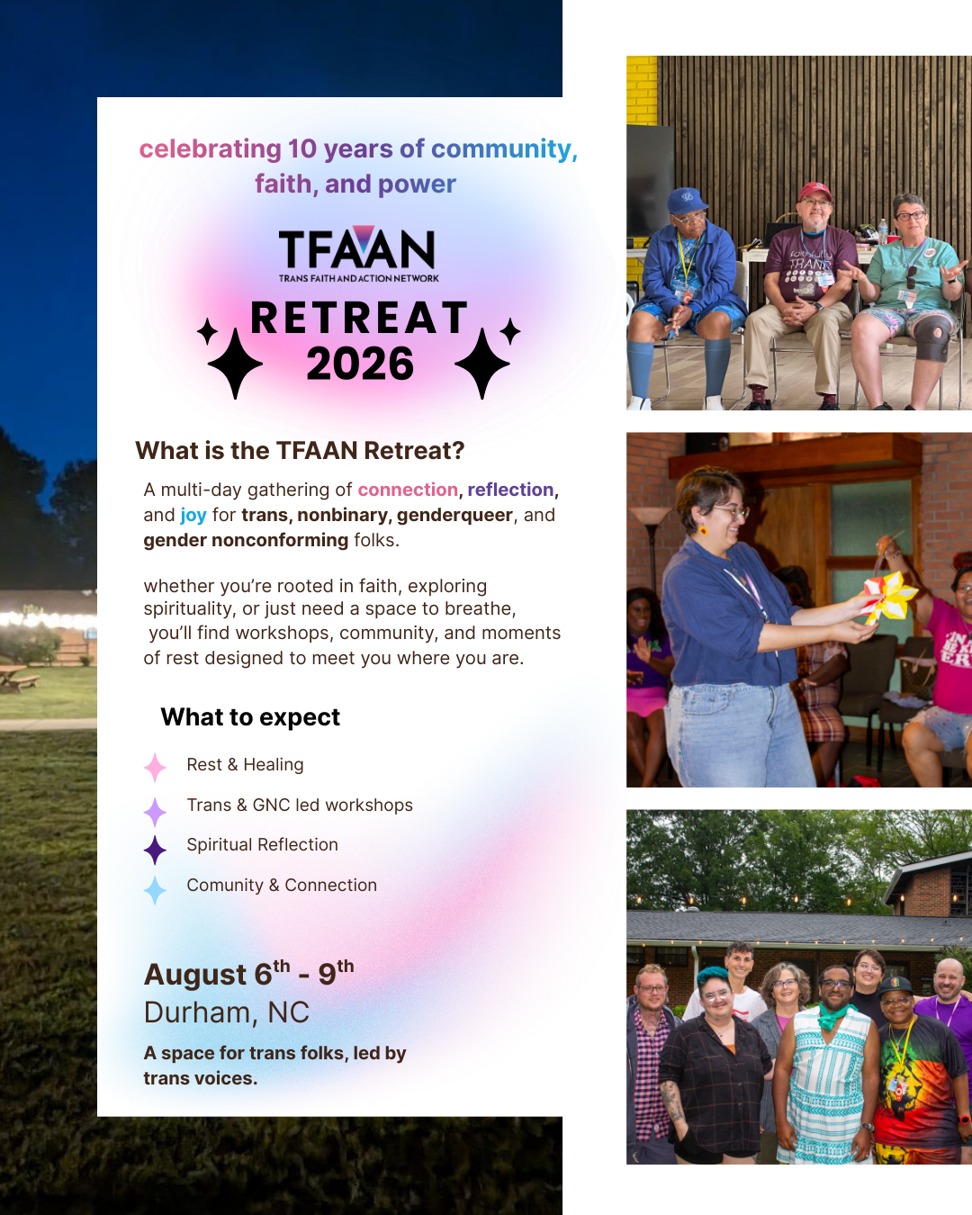 Campaign cover image for TFAAN Retreat 2026