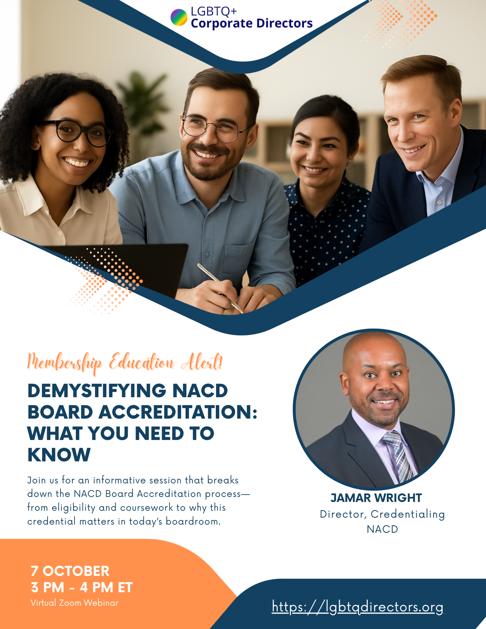 Campaign cover image for Association of LGBTQ+ Corporate Directors Webinar: Everything You Need to Know About NACD Board Accreditation