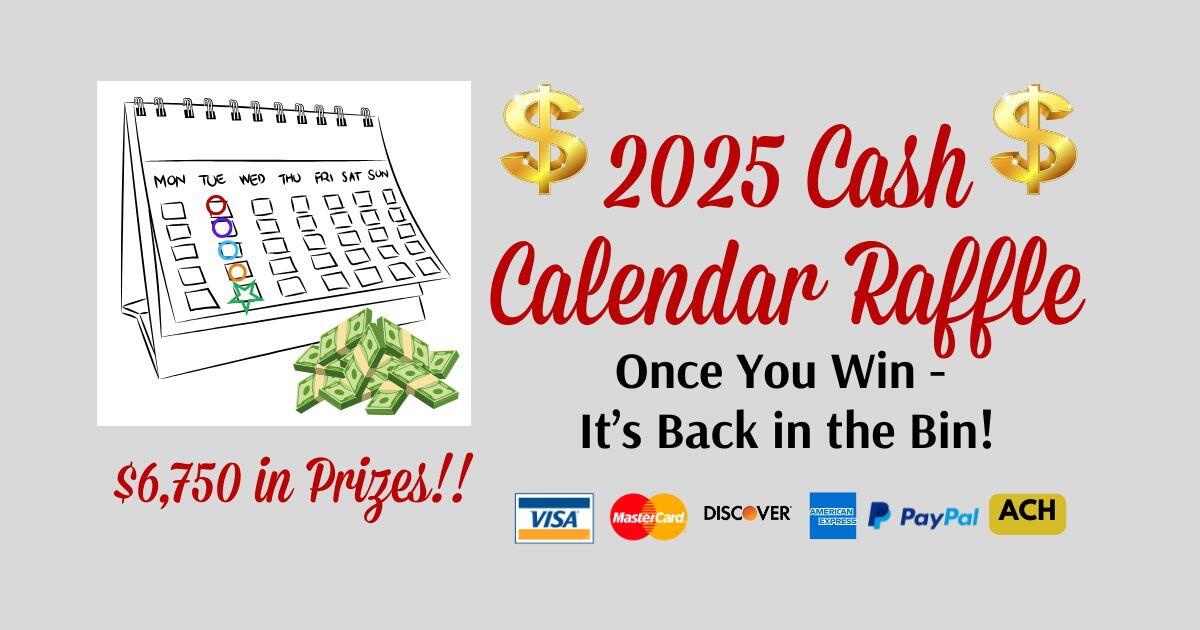 Campaign cover image for 2025 St. Gabriel Cash Calendar Raffle