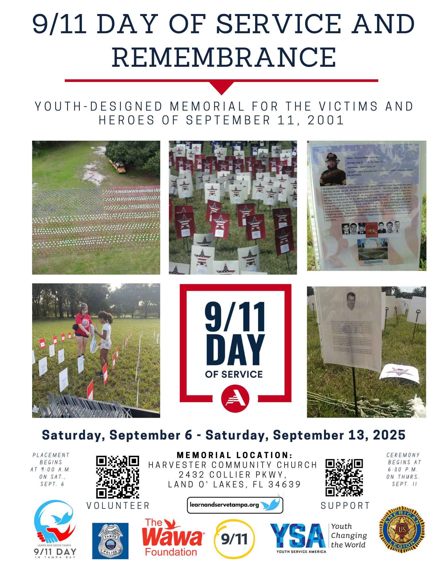 Campaign cover image for Summer Fundraiser for 9/11 Day of Service and Remembrance