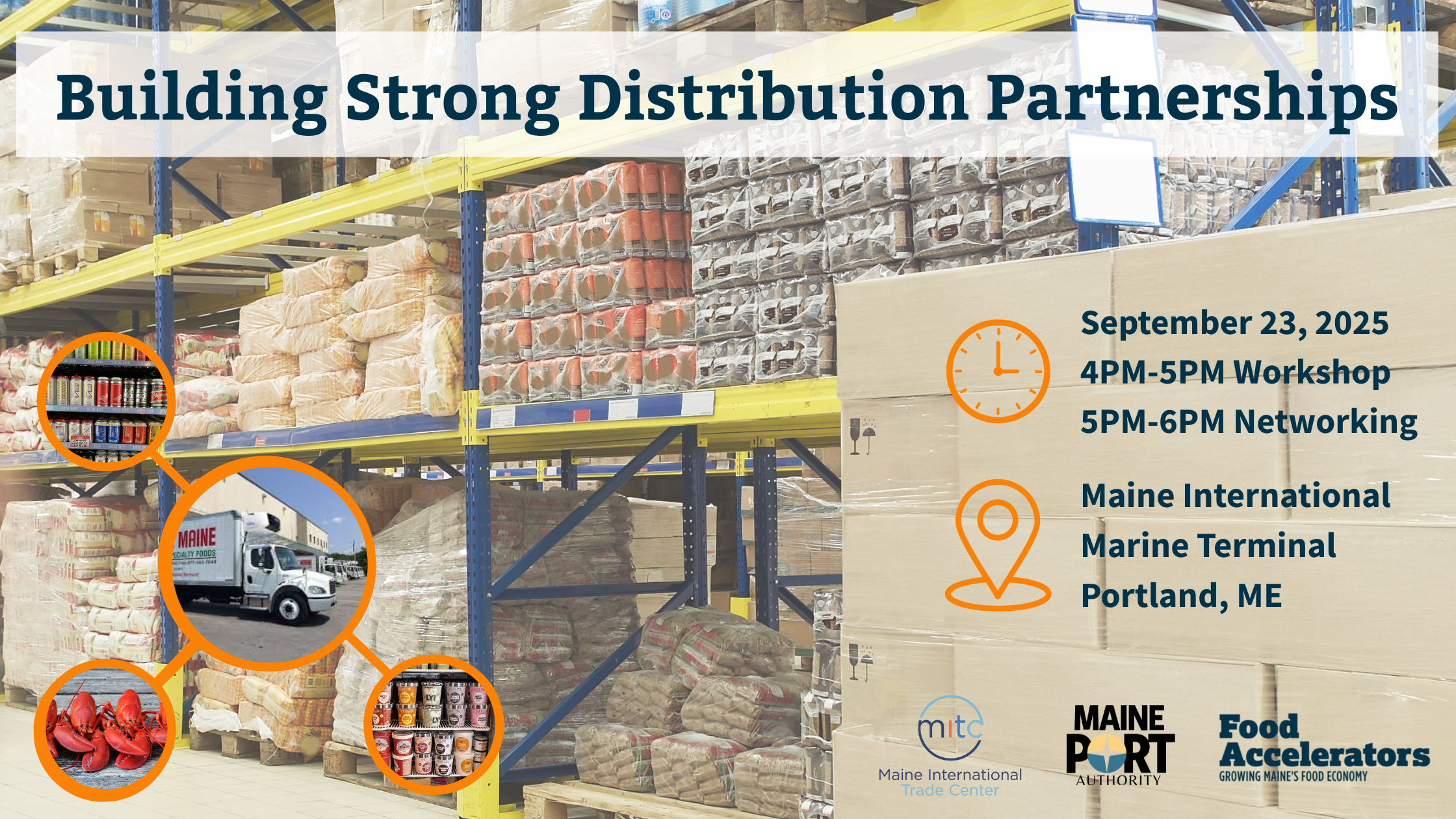 Campaign cover image for MCE Food Accelerators Workshop: Building Strong Distribution Partnerships