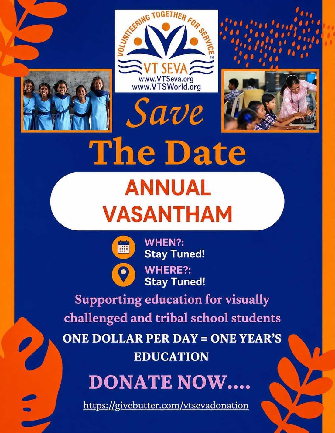 Campaign cover image for VT SEVA New Jersey - VASANTHAM 2026