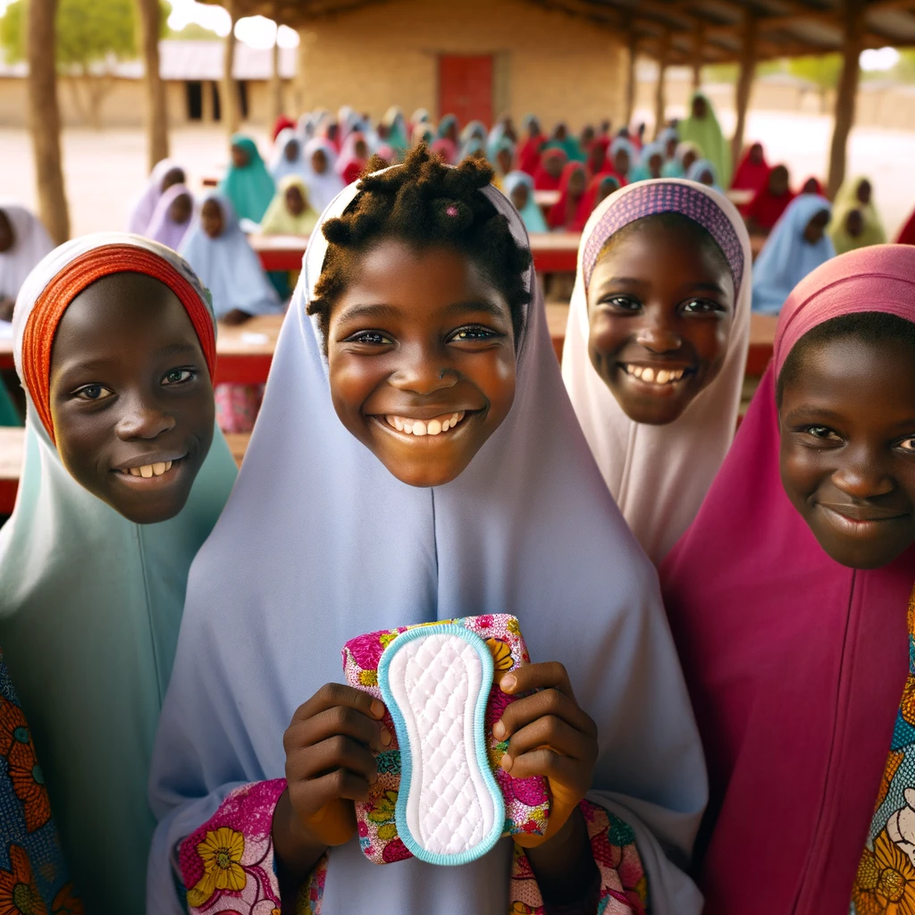Campaign cover image for Empower Her Cycle: Period Pads for School Girls in Gberigbe
