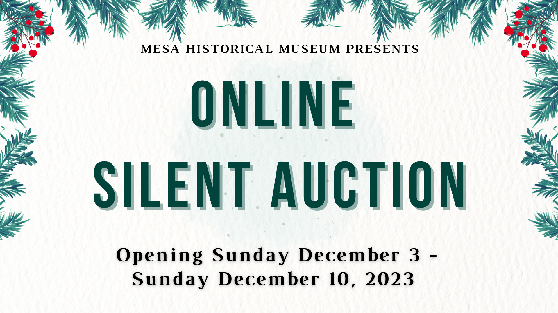 Campaign cover image for Mesa Historical Museum Silent Auction
