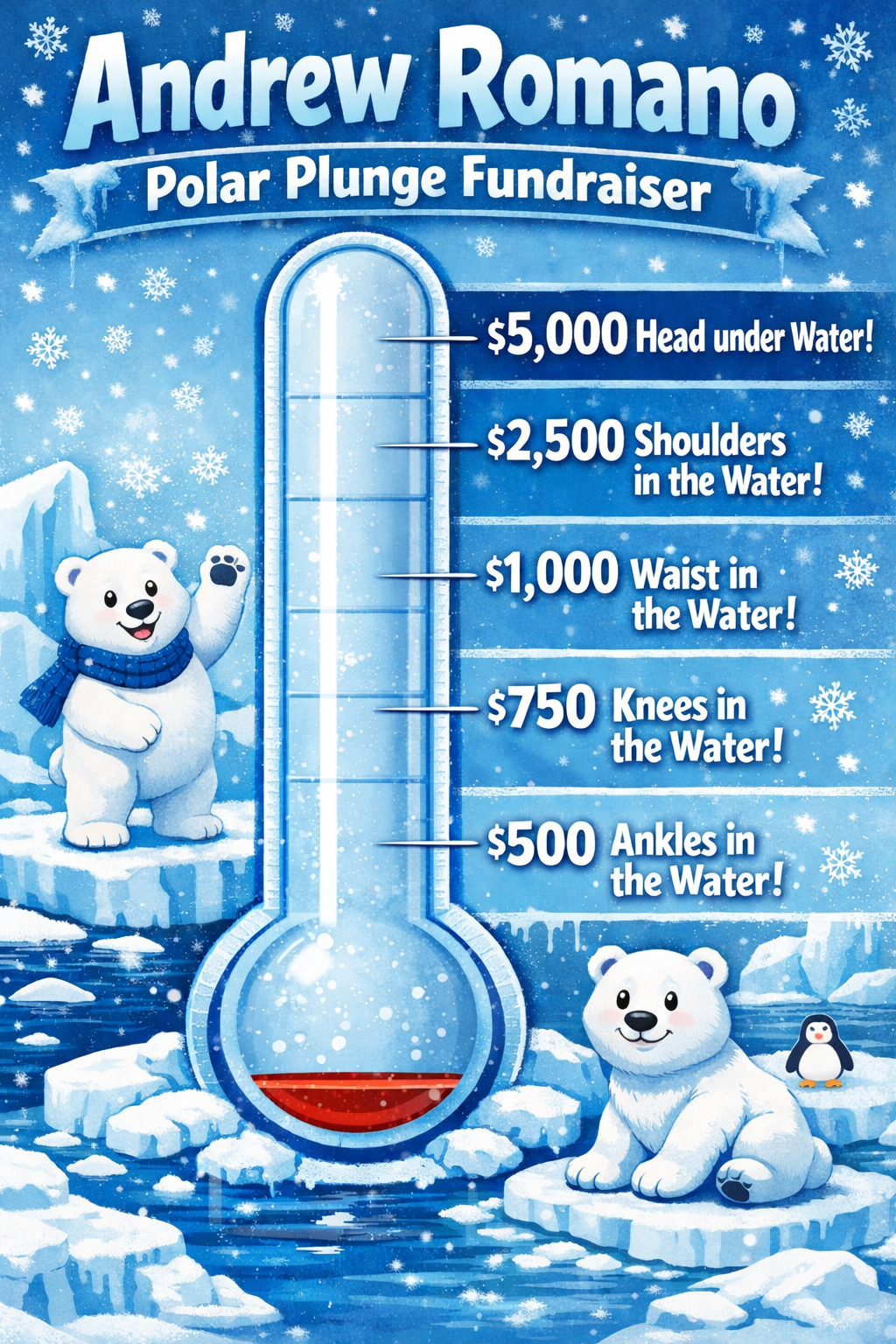 Campaign cover image for Andrew Romano- Polar Plunge Fundraiser!