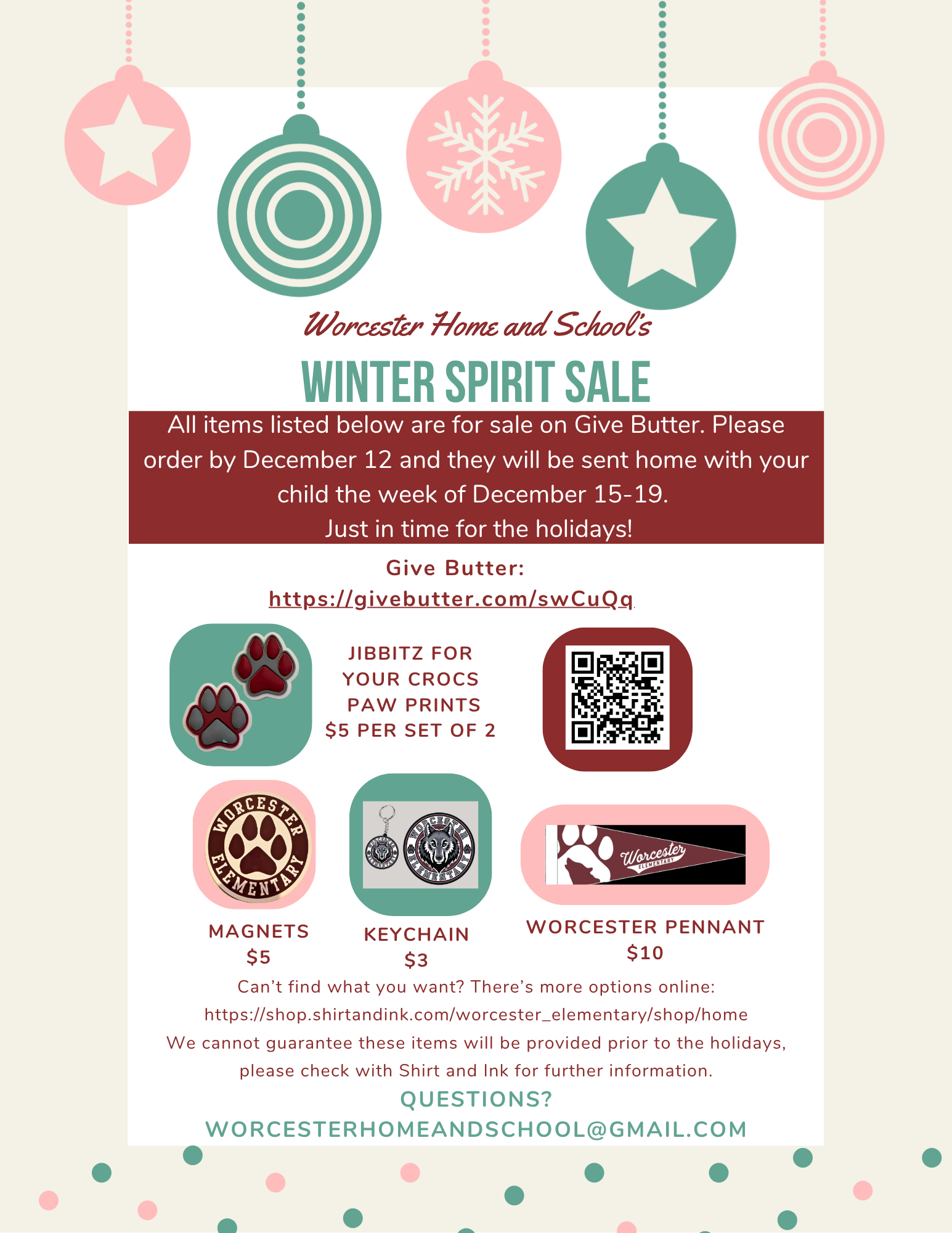 Campaign cover image for Winter Spirit Pop Up Sale