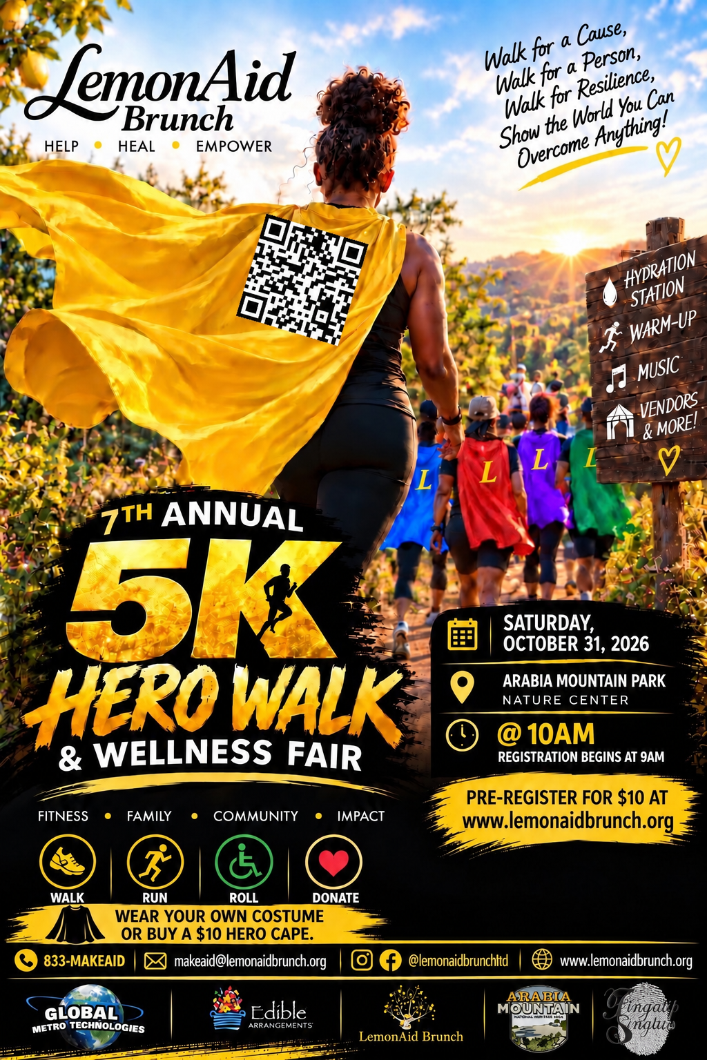Campaign cover image for LemonAid 5K Hero Walk & Wellness Fair