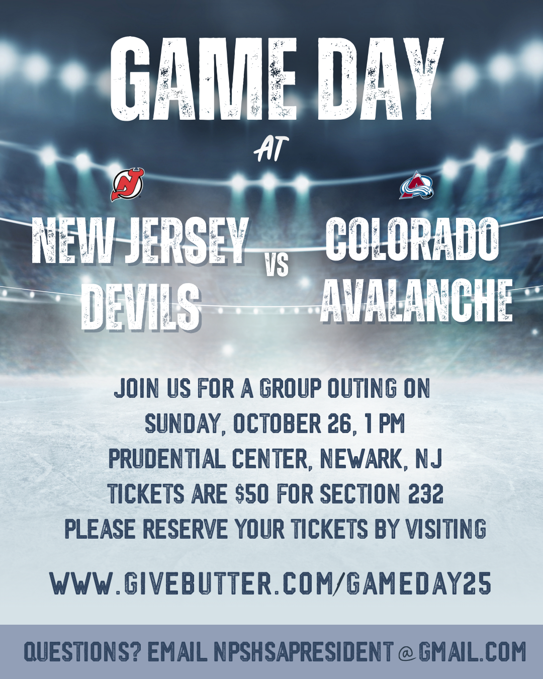 Campaign cover image for NOW CLOSED: Game Day at NJ Devils