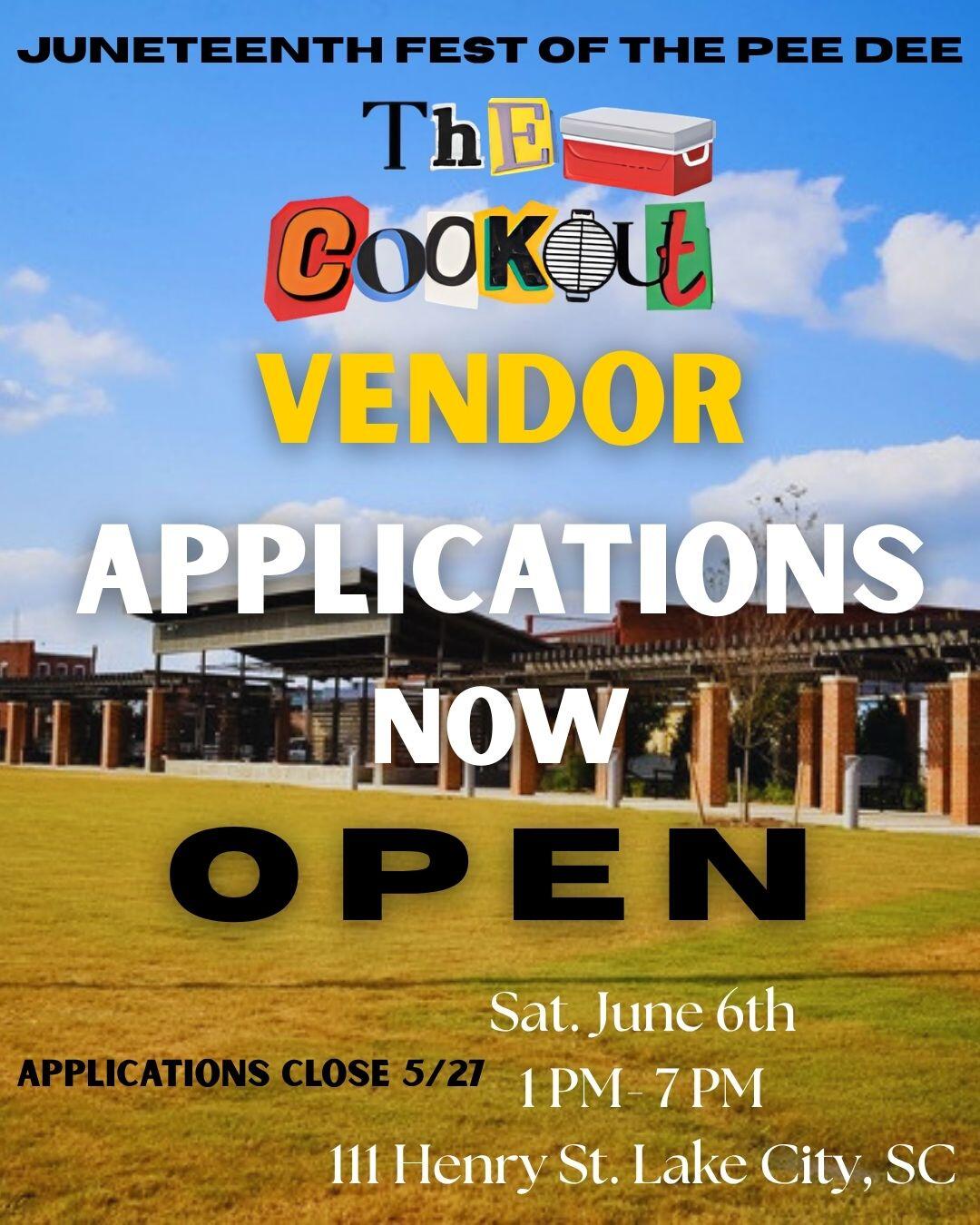 Campaign cover image for The Cookout Vendor's Application