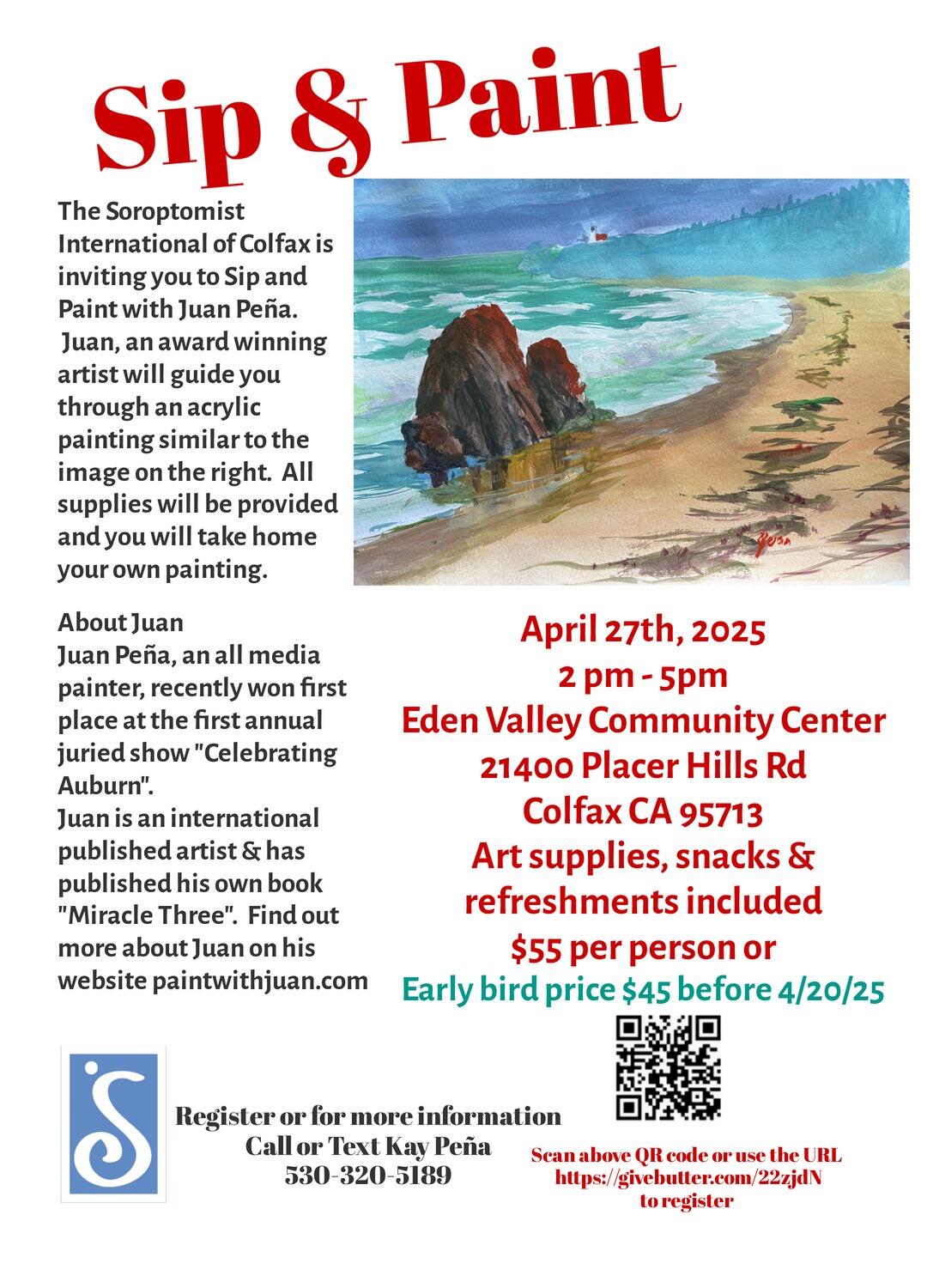 Campaign cover image for SI Colfax - Sip and Paint - April 2025