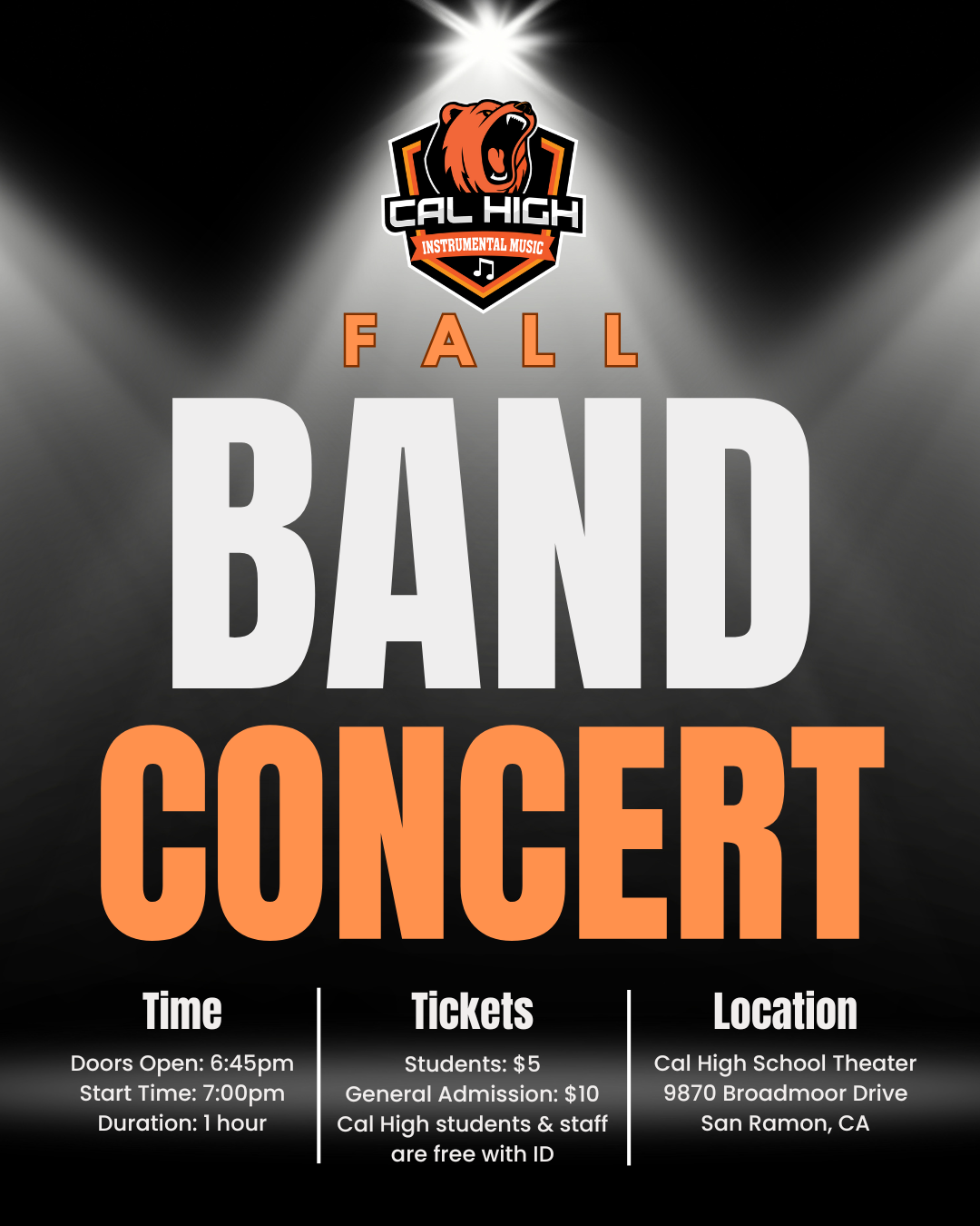 Campaign cover image for Fall Band Concert