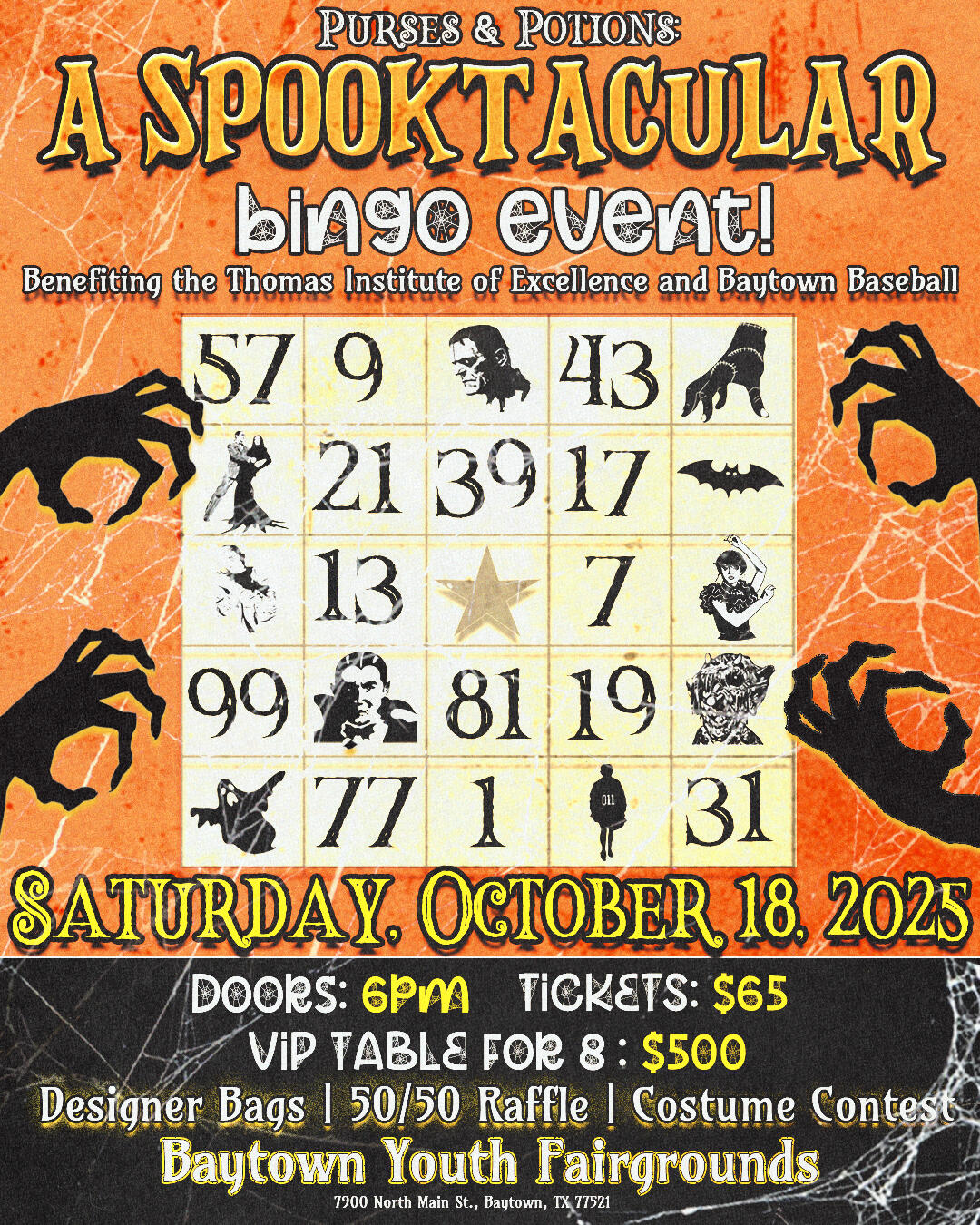 Campaign cover image for Purses & Potions: A Spooktacular Bingo Event!