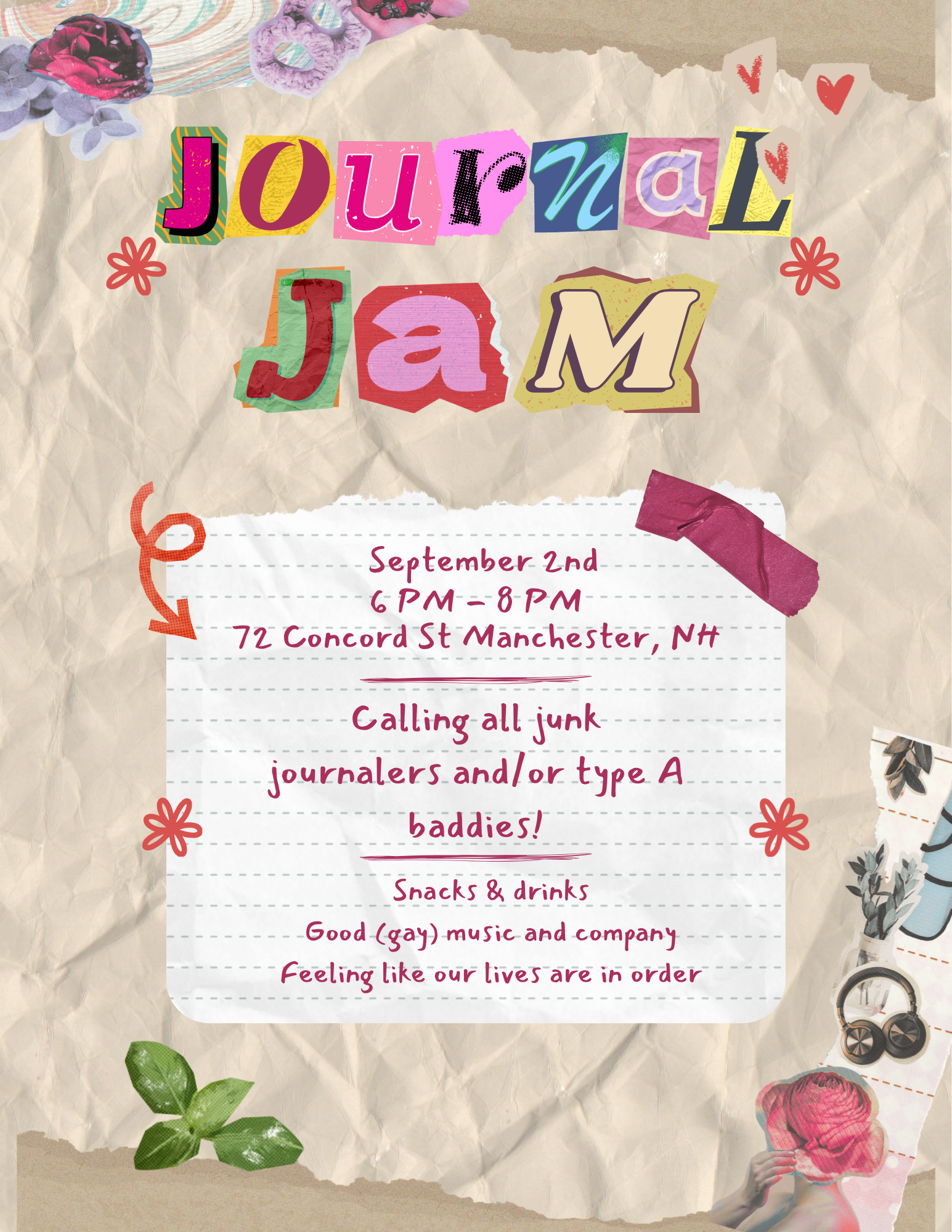 Campaign cover image for Journal Jam at CoLab, September 2nd