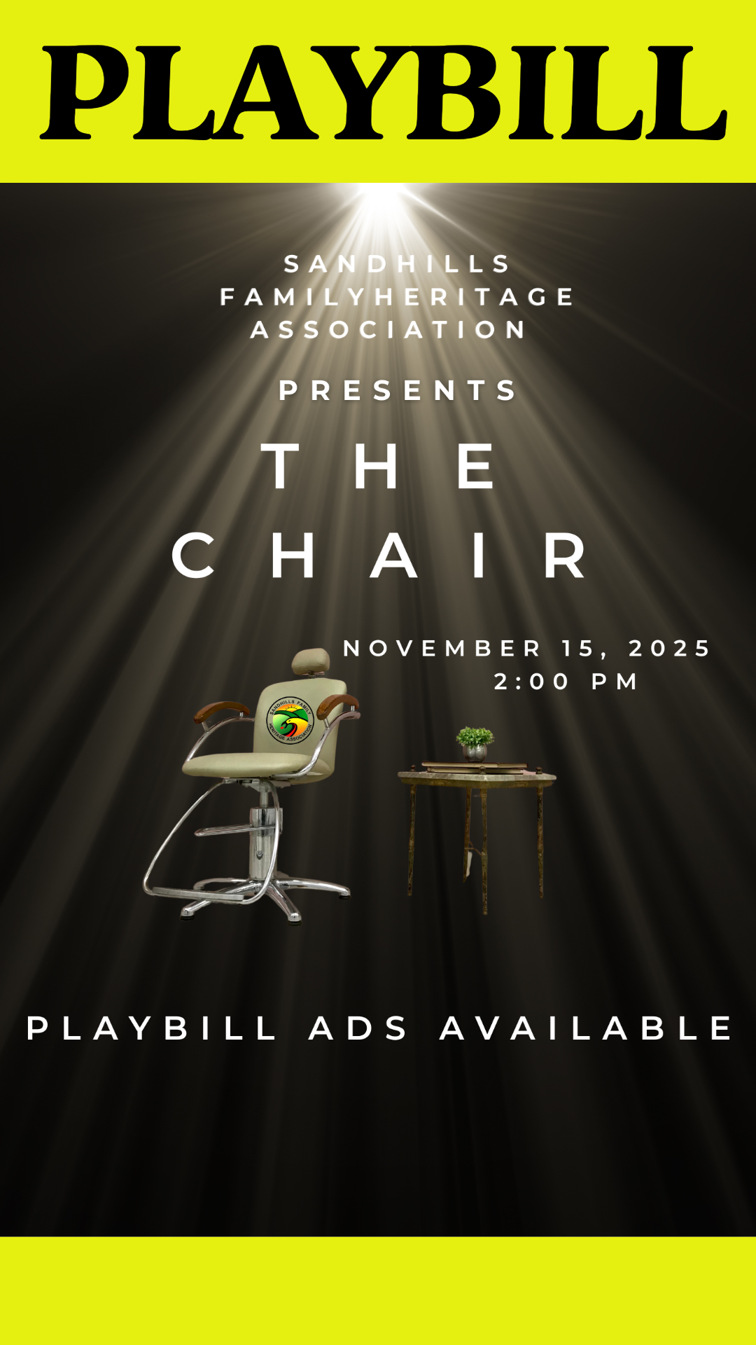 Campaign cover image for The Chair Playbill Ads