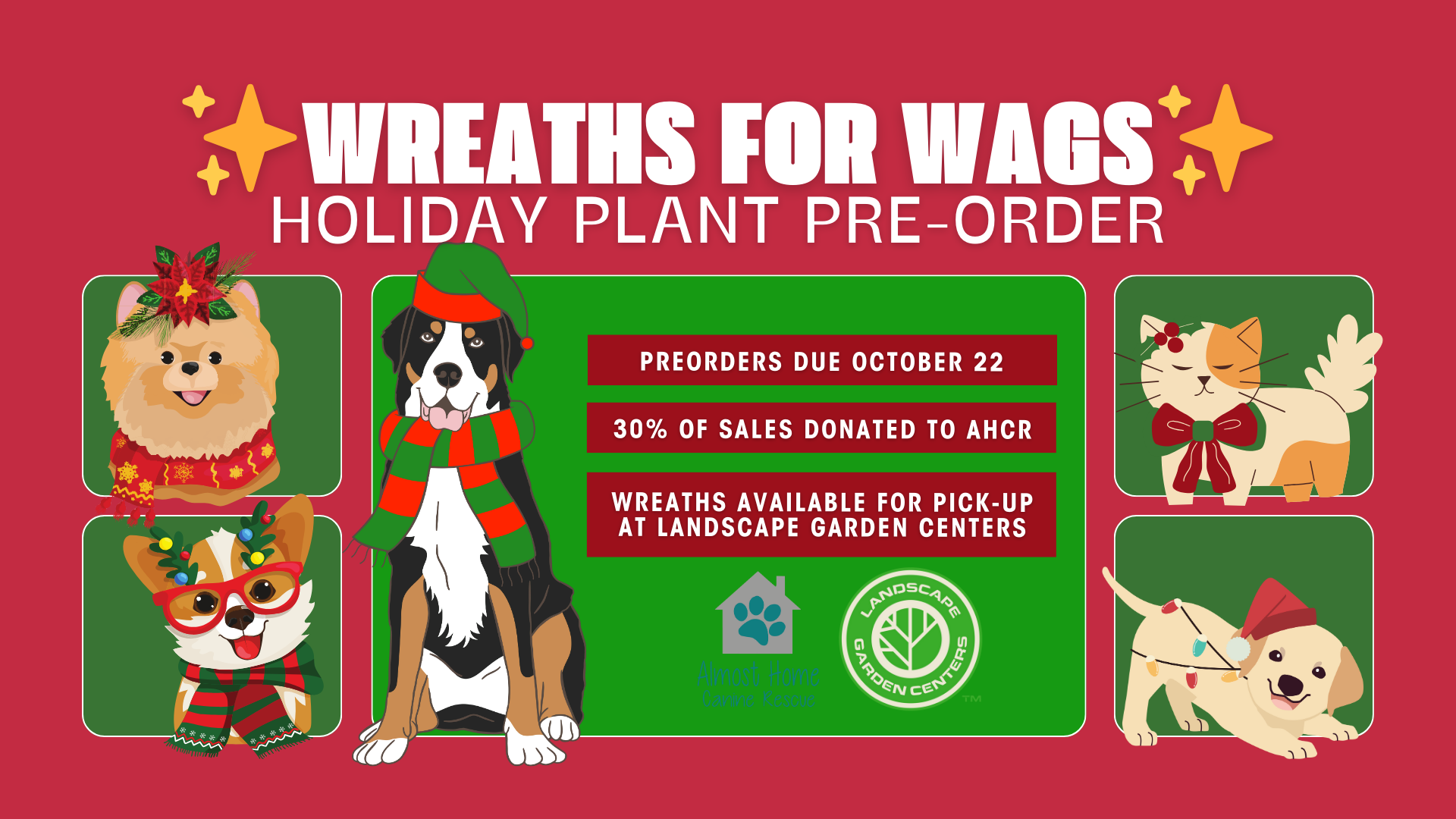 Campaign cover image for ✨ Wreaths for Wags: Holiday Plant Pre-Order✨